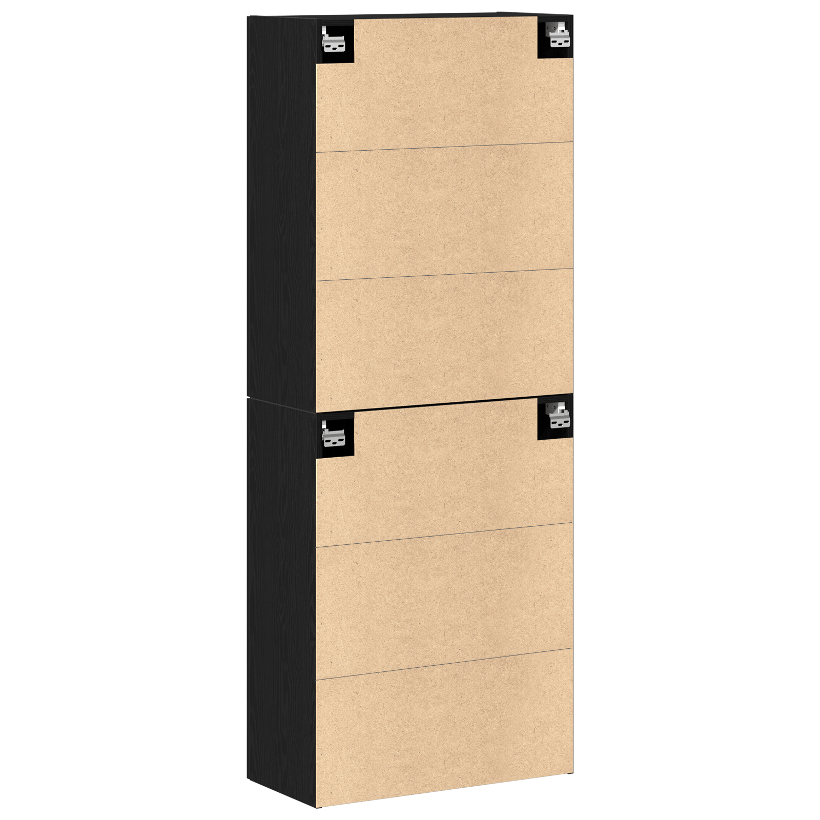 Dulapuri, 2 buc., stejar negru, 69,5x34x180 cm, lemn prelucrat — imaginea 8