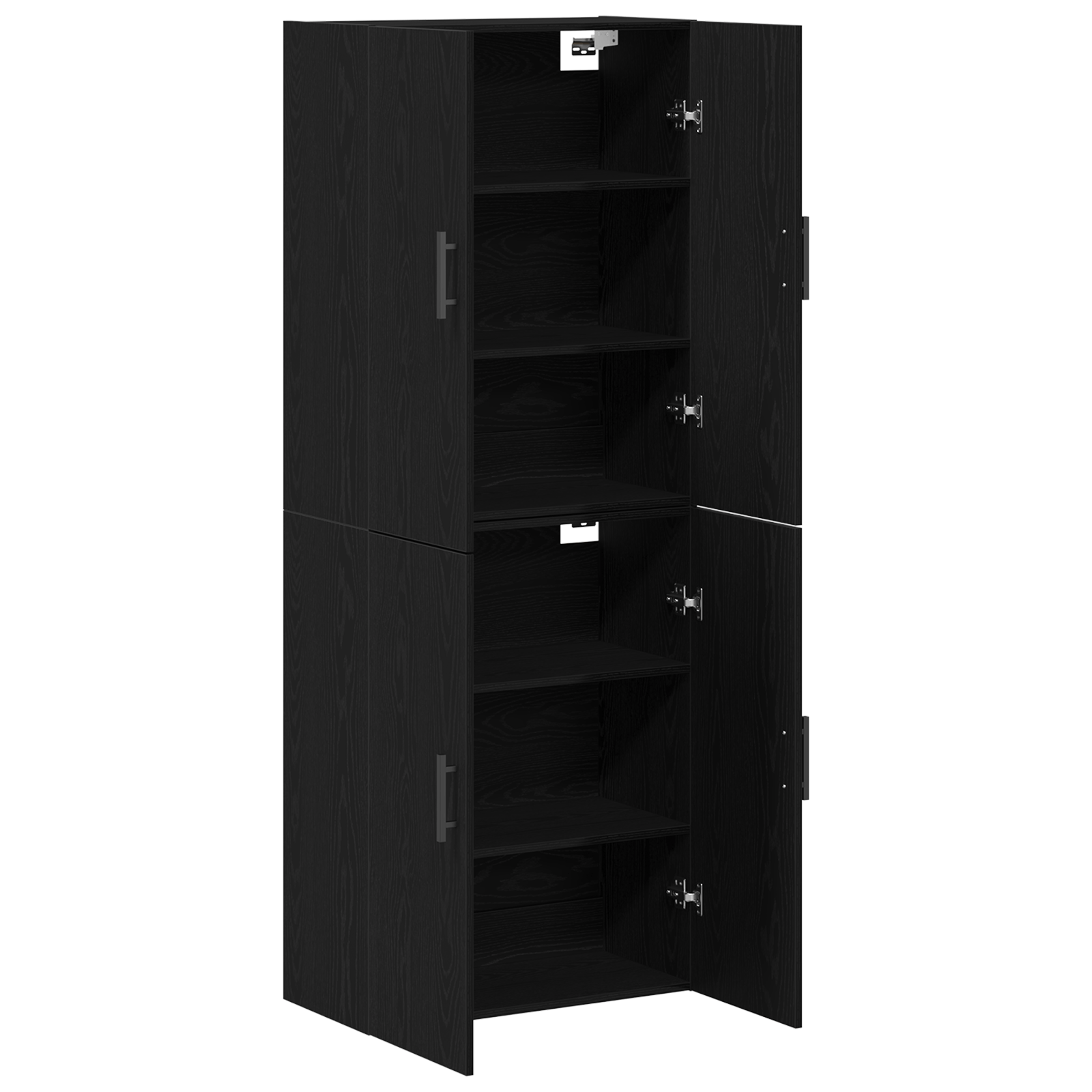 Dulapuri, 2 buc., stejar negru, 69,5x34x180 cm, lemn prelucrat — imaginea 5