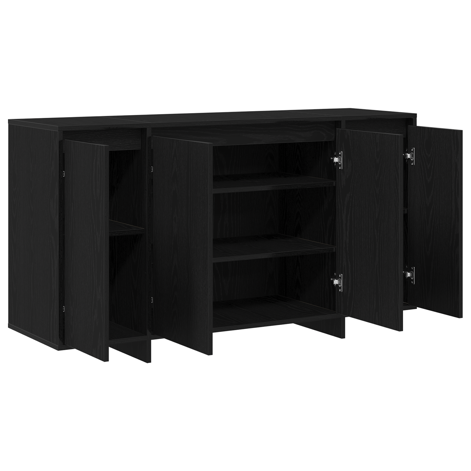 Bufet din stejar negru Stejar negru Furnir de lemn 135 x 41 x 75 cm — imaginea 5