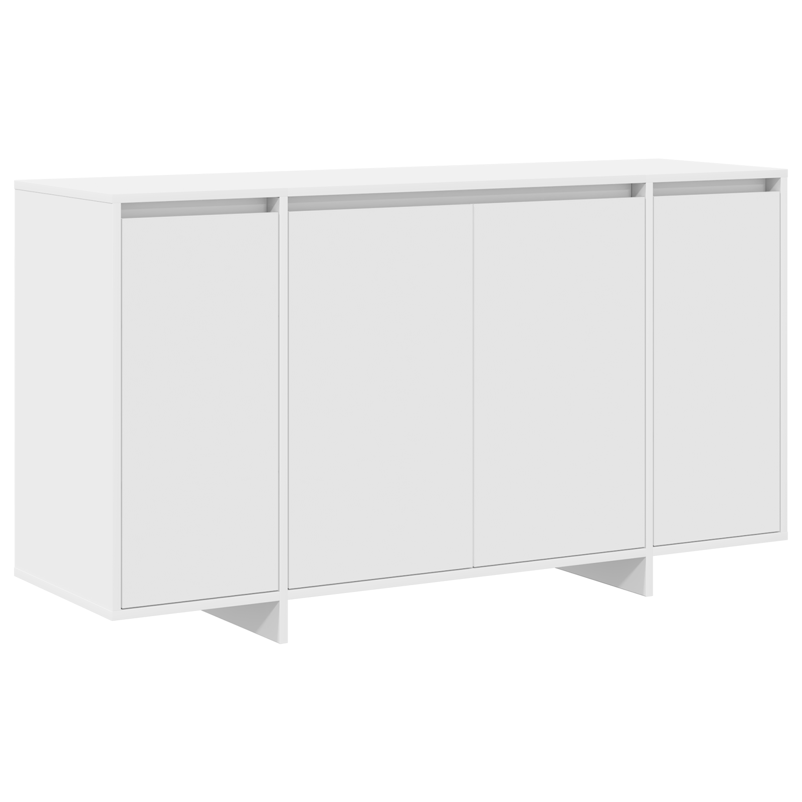 Bufet Alb Alb Lemn 135 x 41 x 75 cm Bufet Alb Dreptunghiular — imaginea 2