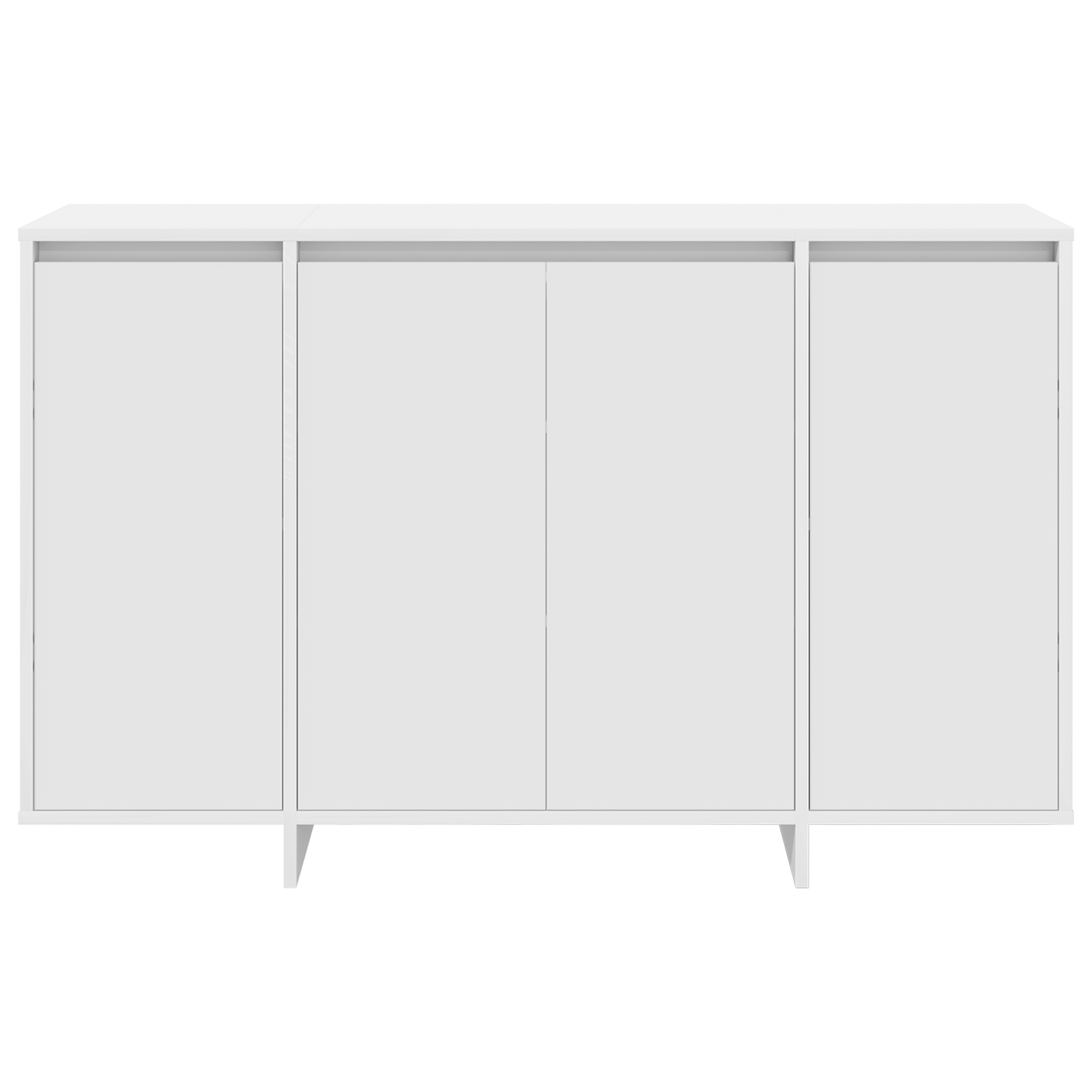 Bufet alb Alb Lemn prelucrat 120 x 41 x 75 cm Bufet de stocare — imaginea 6