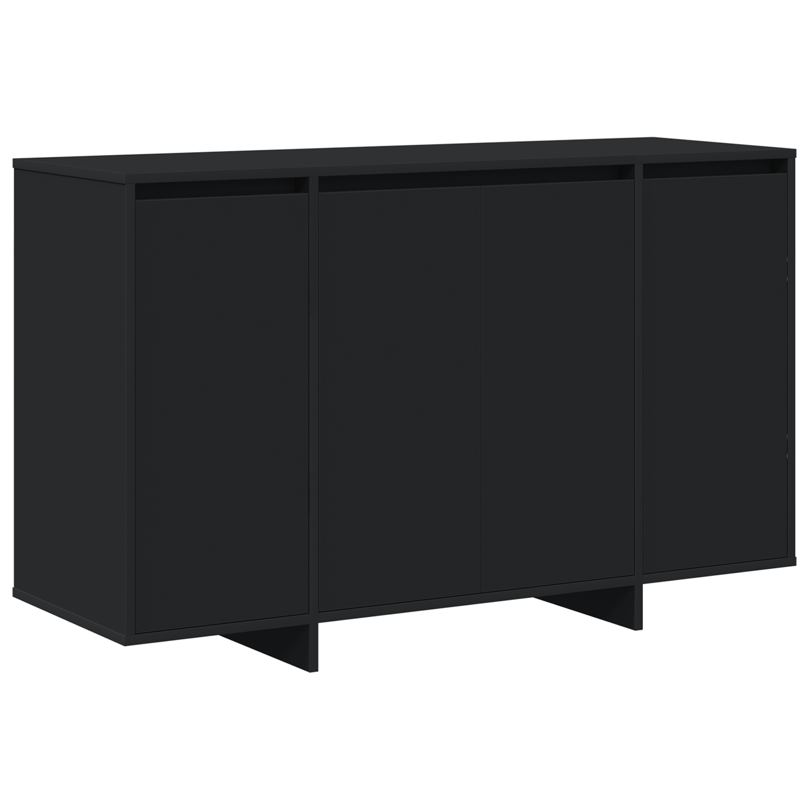 Bufet Negru Negru Lemn prelucrat 120 x 41 x 75 cm Bufet Negru — imaginea 2