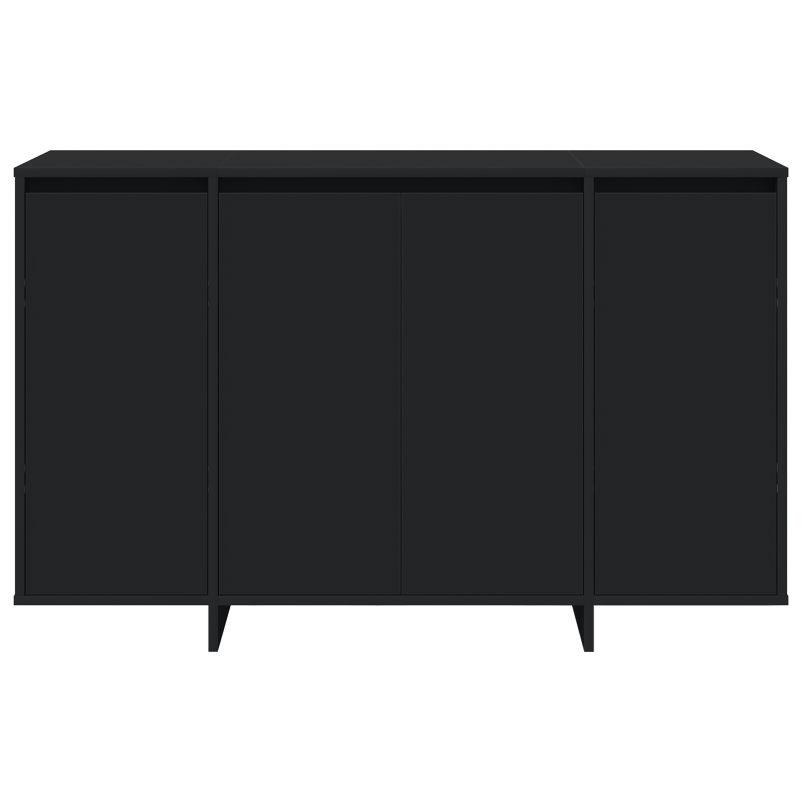 Bufet Negru Negru Lemn prelucrat 120 x 41 x 75 cm Bufet Negru — imaginea 6