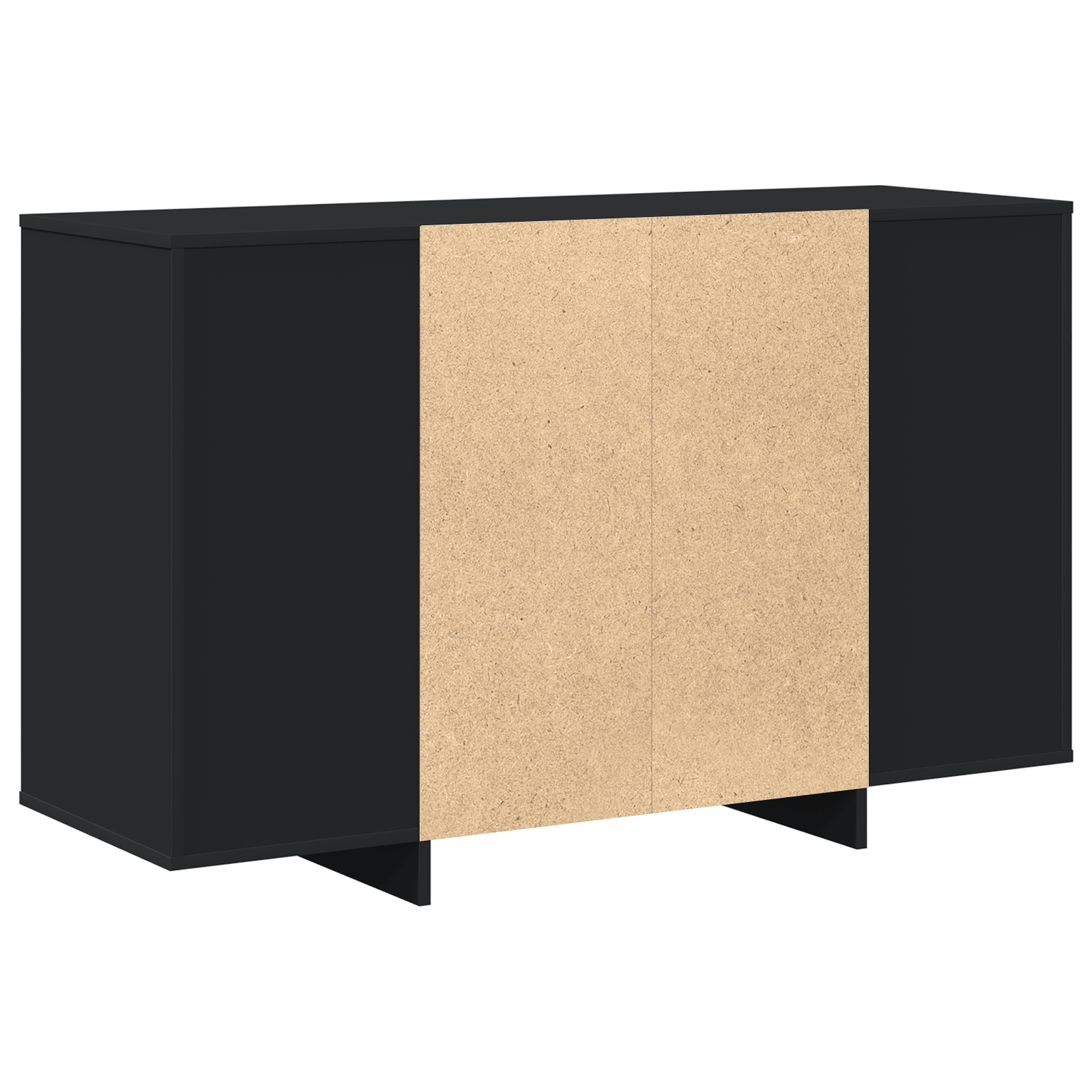 Bufet Negru Negru Lemn prelucrat 120 x 41 x 75 cm Bufet Negru — imaginea 8