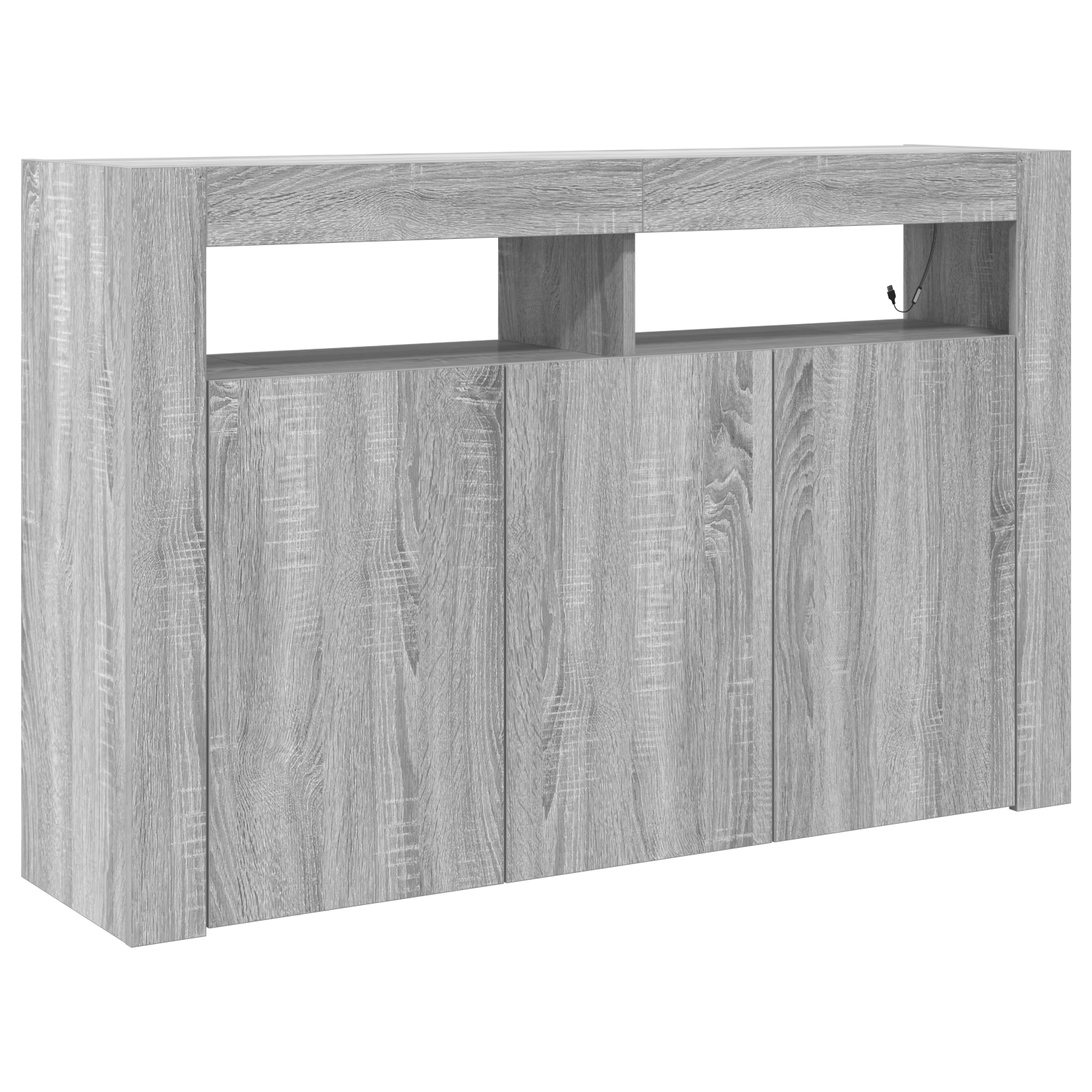 Dulap Gri sonoma Lemn laminat 116 x 30 x 75 cm Dulap — imaginea 2