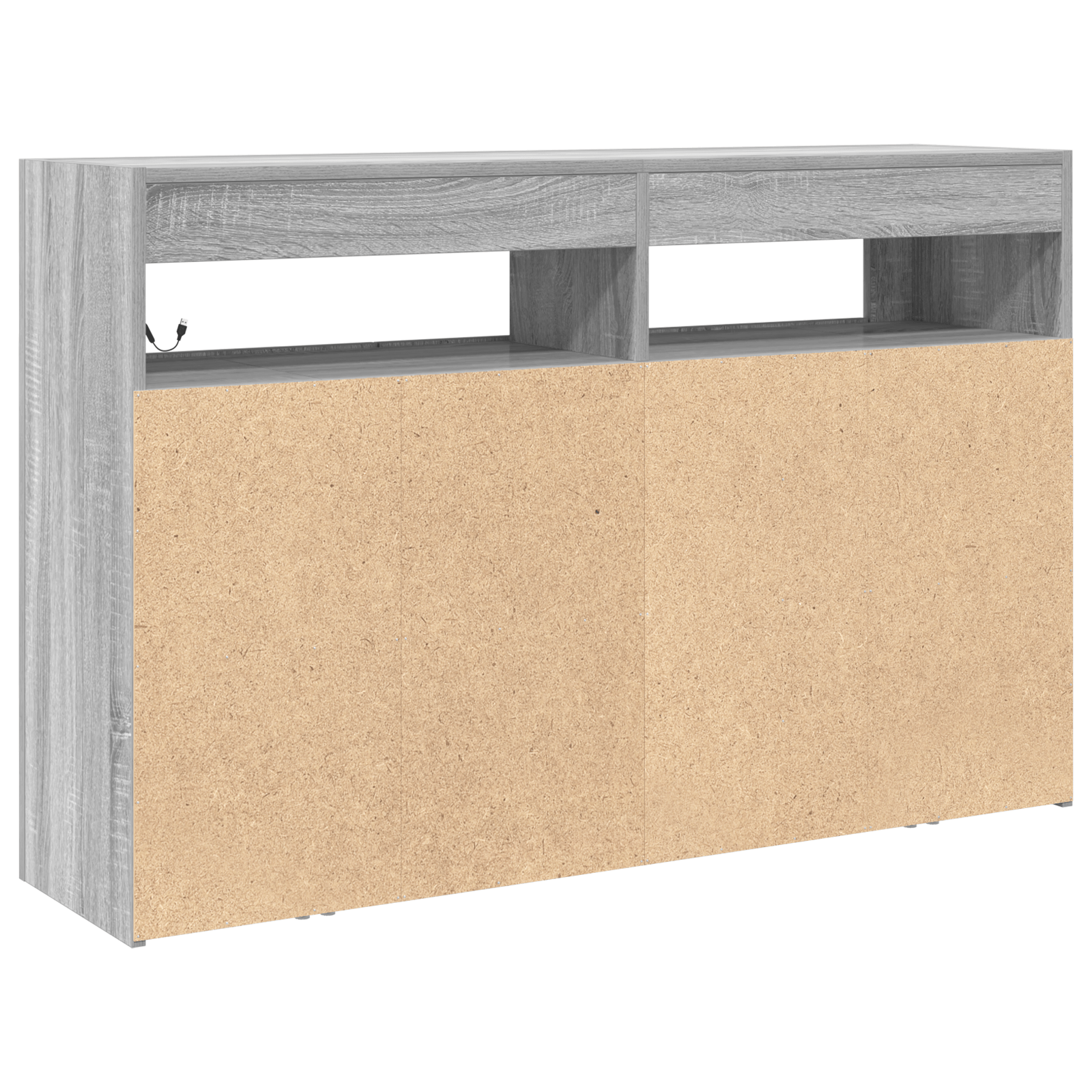 Dulap Gri sonoma Lemn laminat 116 x 30 x 75 cm Dulap — imaginea 8