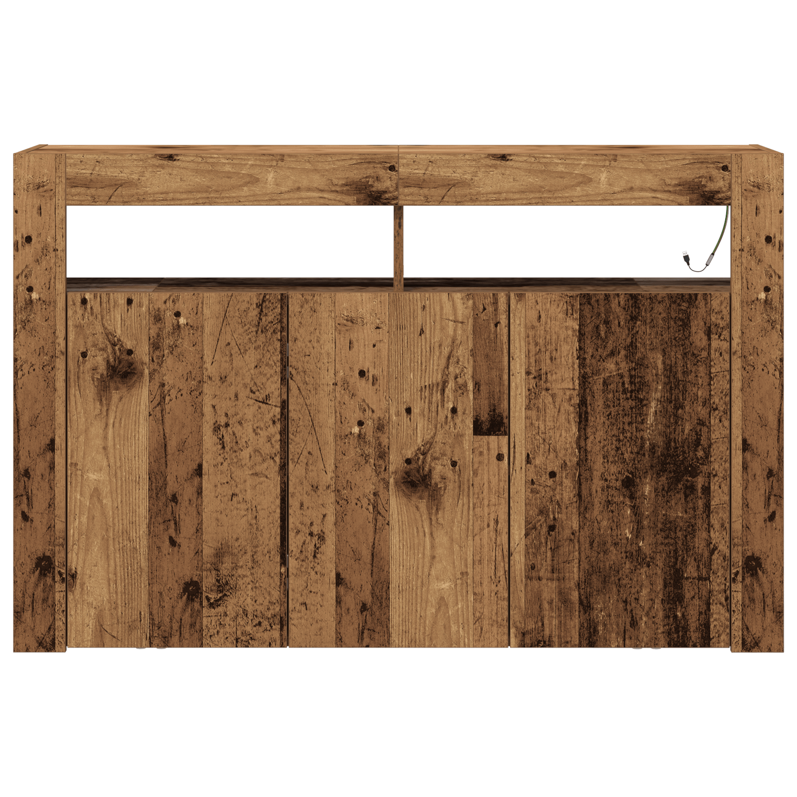 Bufet Lemn Vechi Lemn Ingineresc 116 x 30 x 75 cm Bufet — imaginea 6