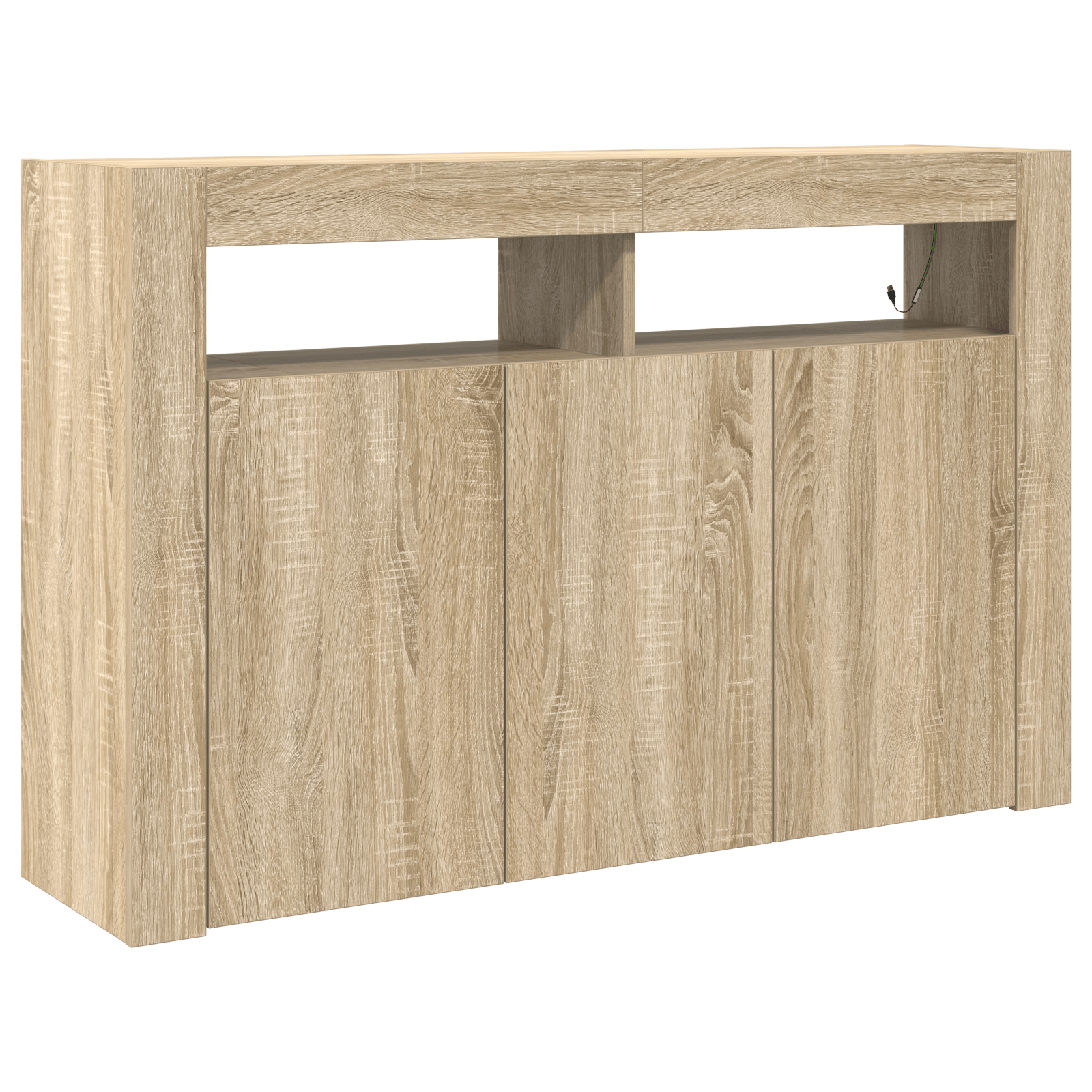 Masa laterala Stejar Sonoma Lemn ingineresc 116 x 30 x 75 cm — imaginea 2