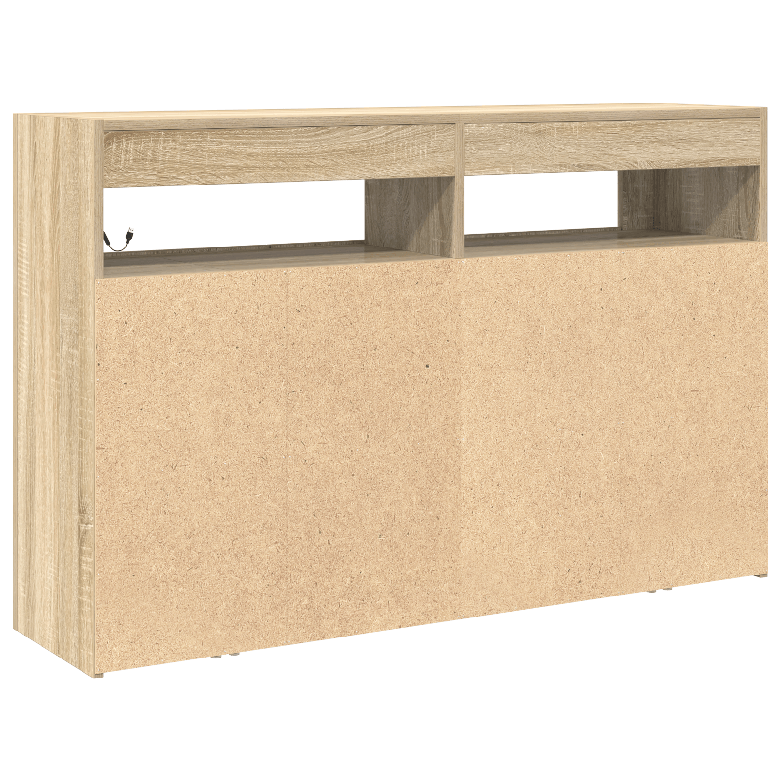 Masa laterala Stejar Sonoma Lemn ingineresc 116 x 30 x 75 cm — imaginea 8