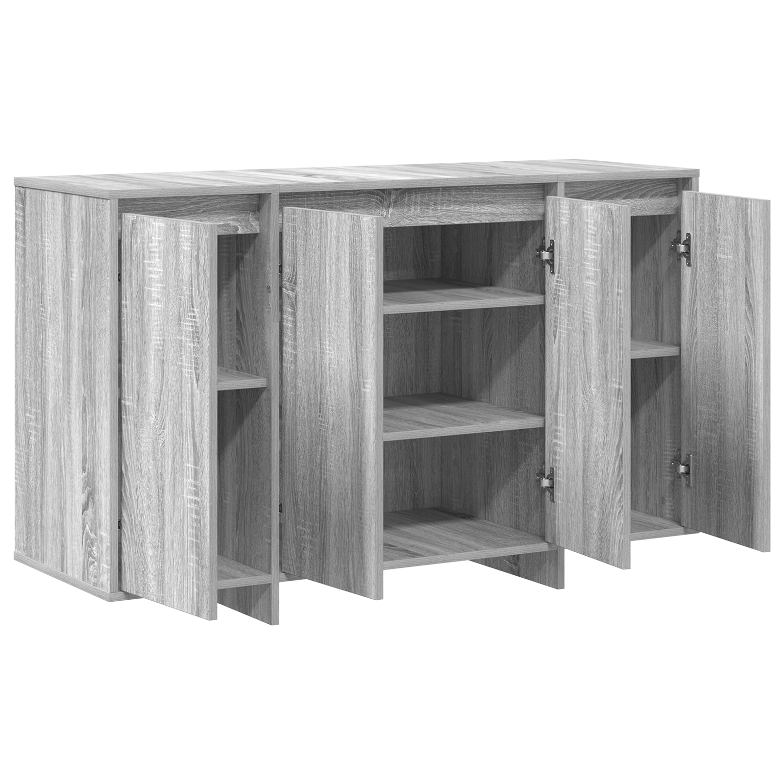 bufet gri sonoma lemn prelucrat 120 x 41 x 75 cm — imaginea 5