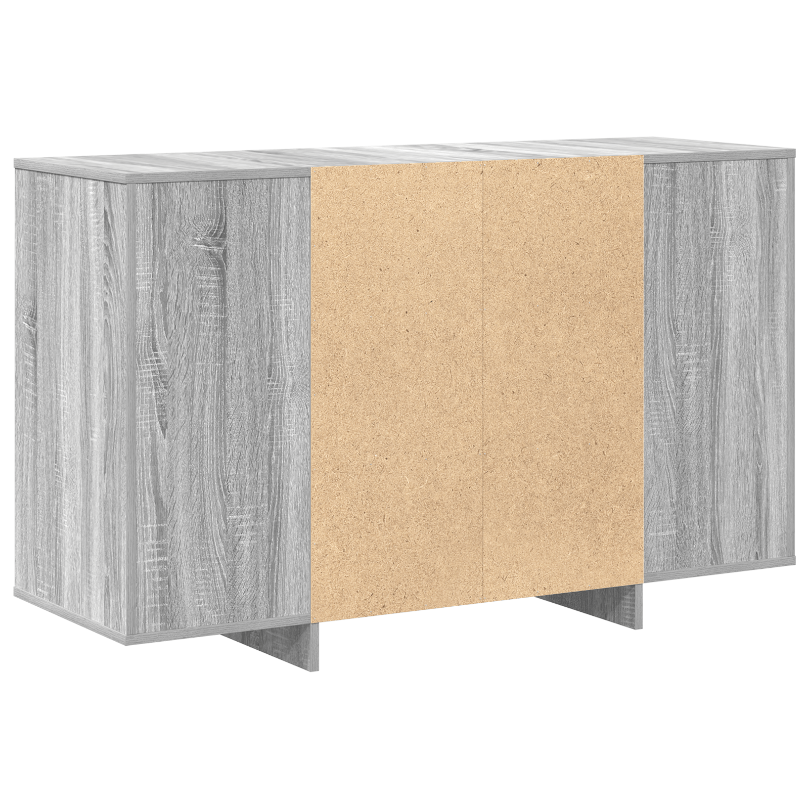 bufet gri sonoma lemn prelucrat 120 x 41 x 75 cm — imaginea 8