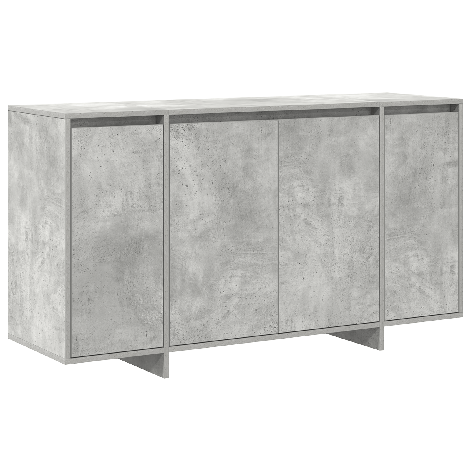 Bufet gri din beton Beton gri Lemn prelucrat 135 x 41 x 75 cm — imaginea 2