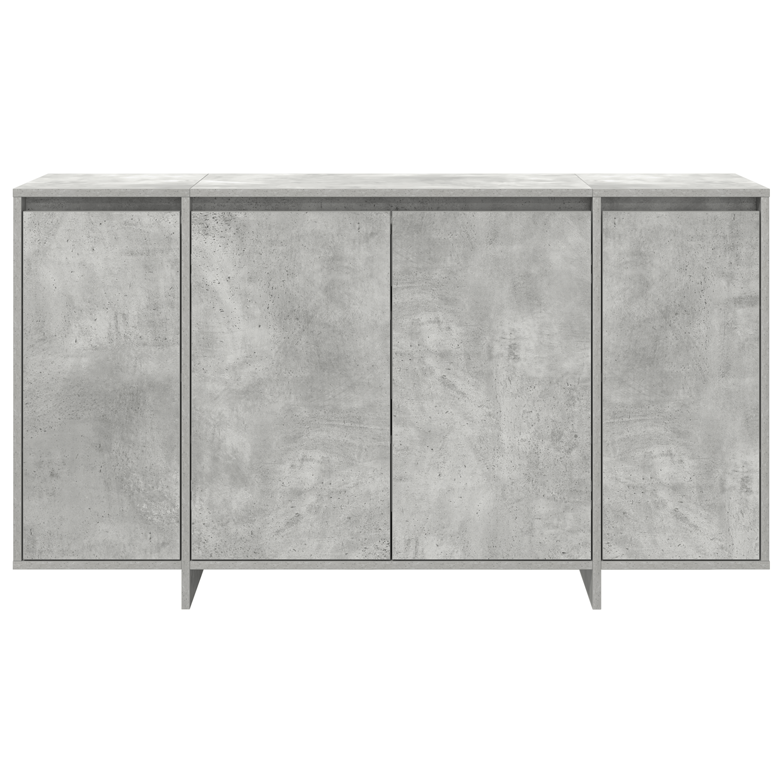 Bufet gri din beton Beton gri Lemn prelucrat 135 x 41 x 75 cm — imaginea 6