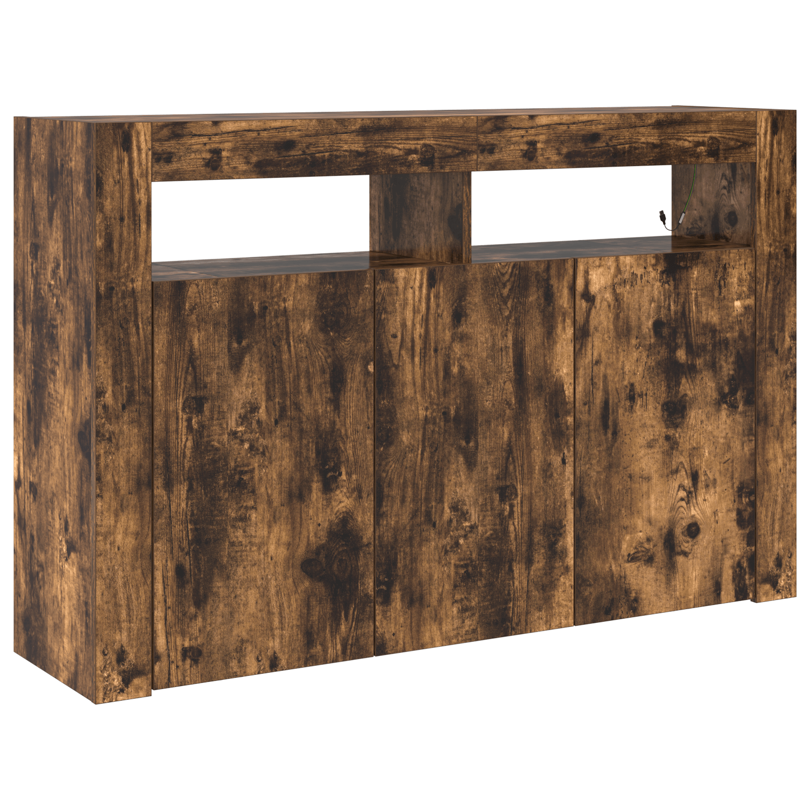 Dulap Stejar Afumat Lemn Ingineresc 116 x 30 x 75 cm — imaginea 2