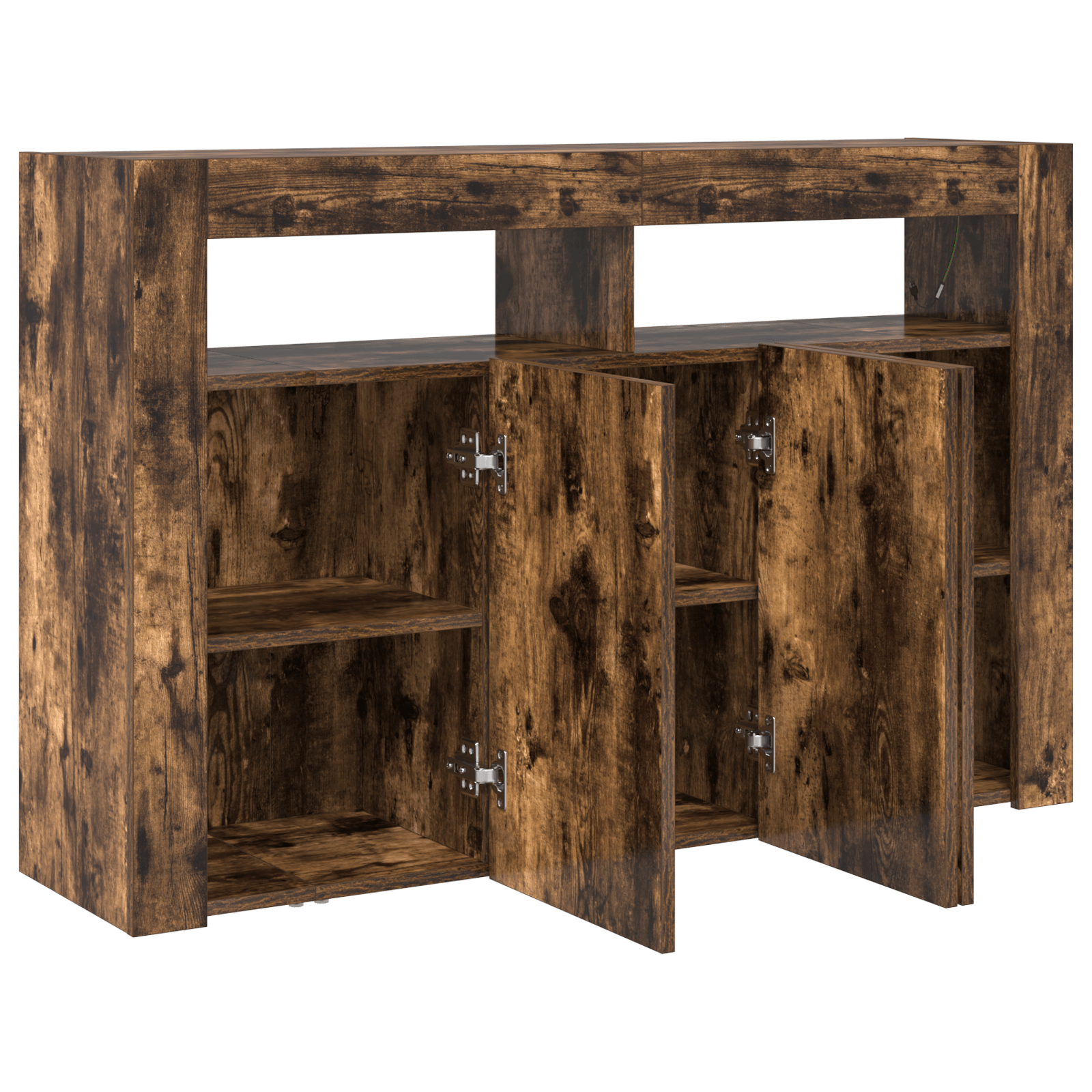 Dulap Stejar Afumat Lemn Ingineresc 116 x 30 x 75 cm — imaginea 5