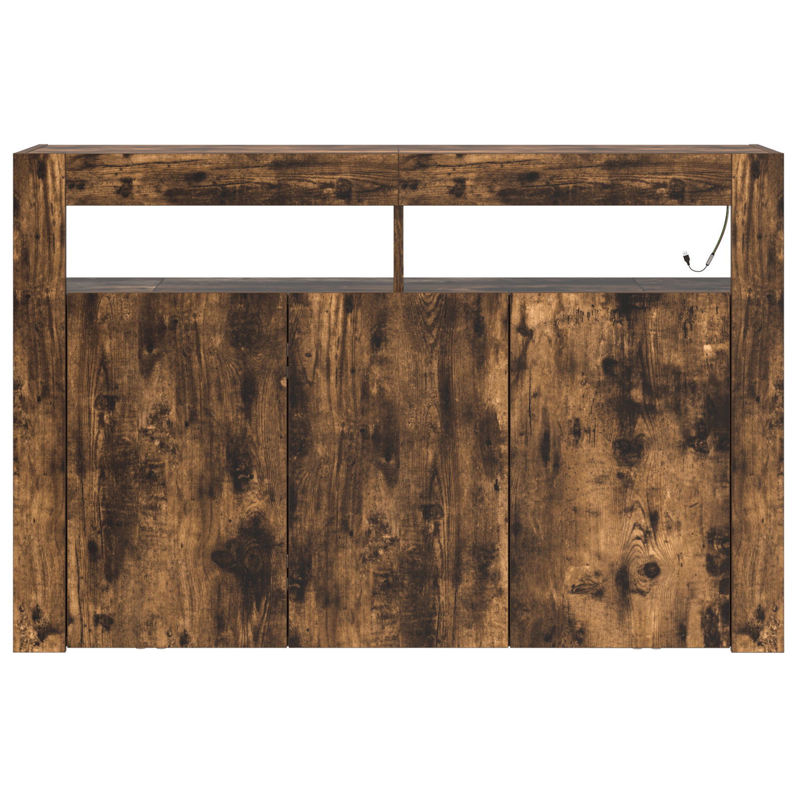 Dulap Stejar Afumat Lemn Ingineresc 116 x 30 x 75 cm — imaginea 6