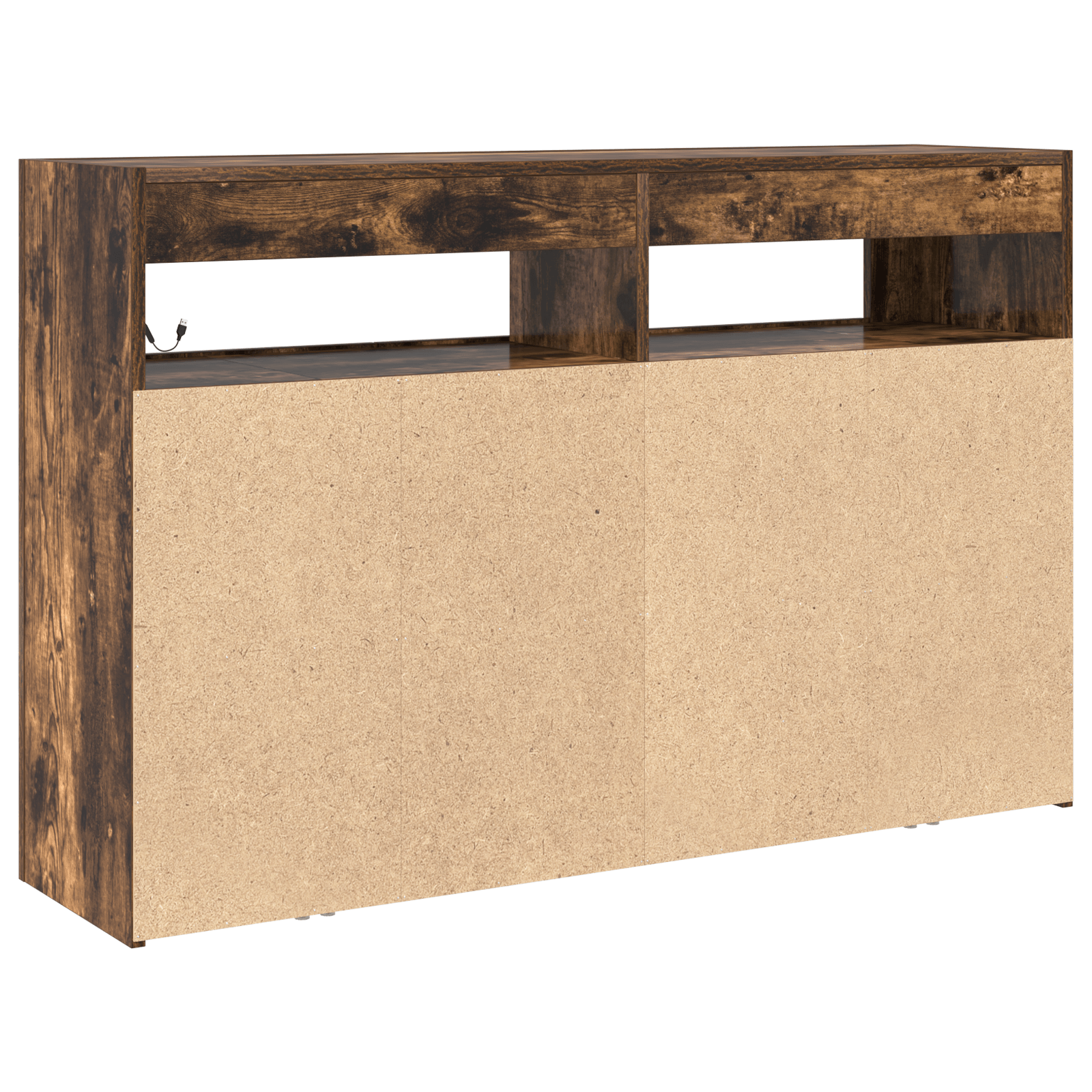 Dulap Stejar Afumat Lemn Ingineresc 116 x 30 x 75 cm — imaginea 8