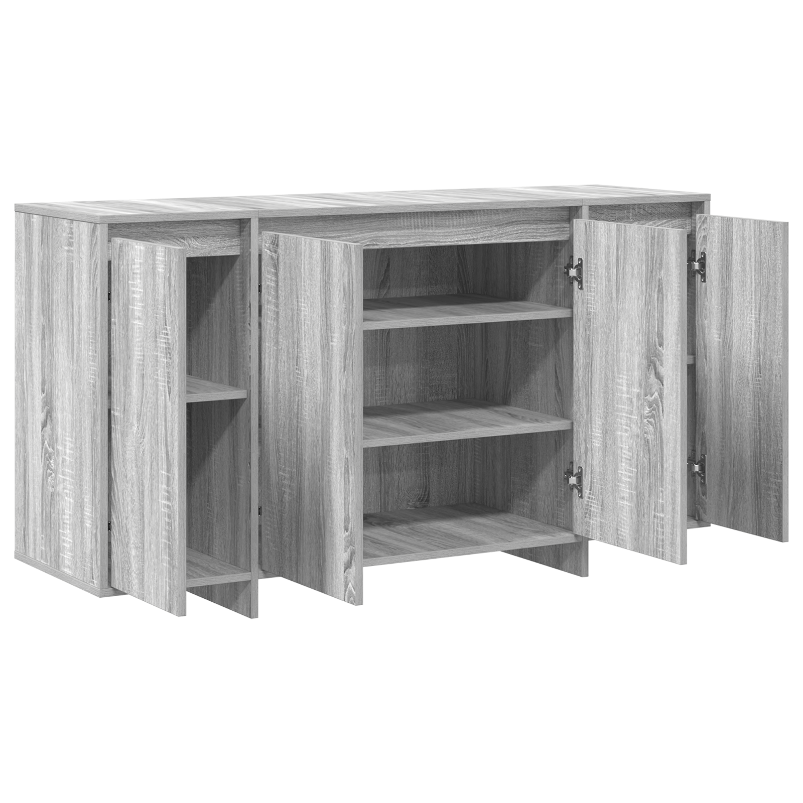 Bufet Gri Gri Sonoma Lemn prelucrat 135 x 41 x 75 cm Bufet Gri — imaginea 5