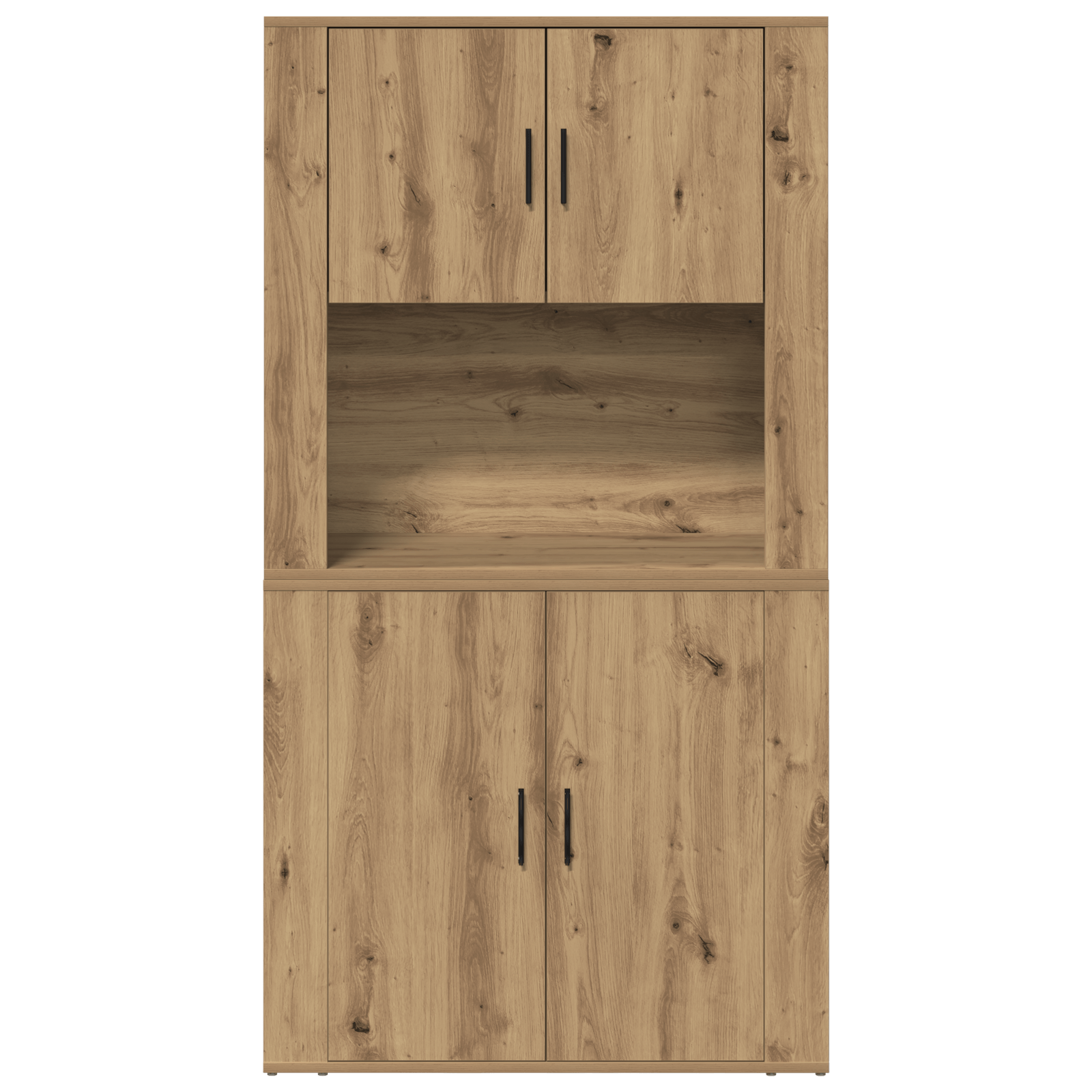 Highboard Artisan Stejar 80x33x150 cm Lemn prelucrat — imaginea 6