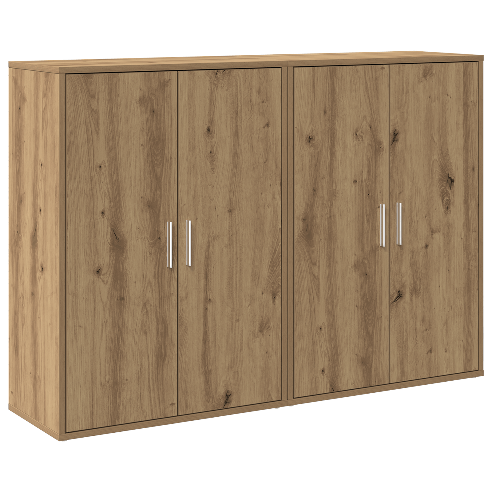 Sideboard-uri 2 buc stejar artizanal 60x31x84 cm Lemn ingineresc — imaginea 2