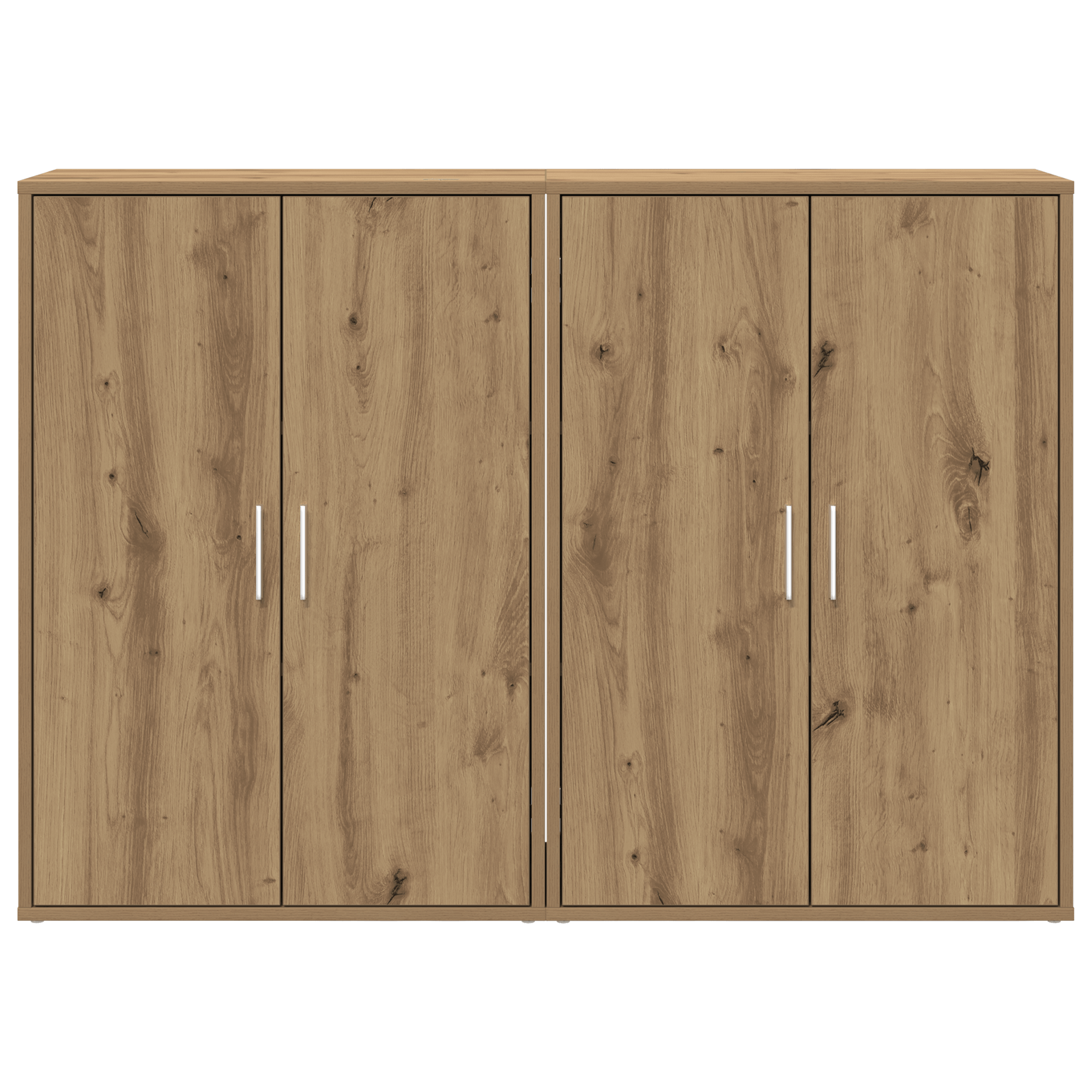 Sideboard-uri 2 buc stejar artizanal 60x31x84 cm Lemn ingineresc — imaginea 6