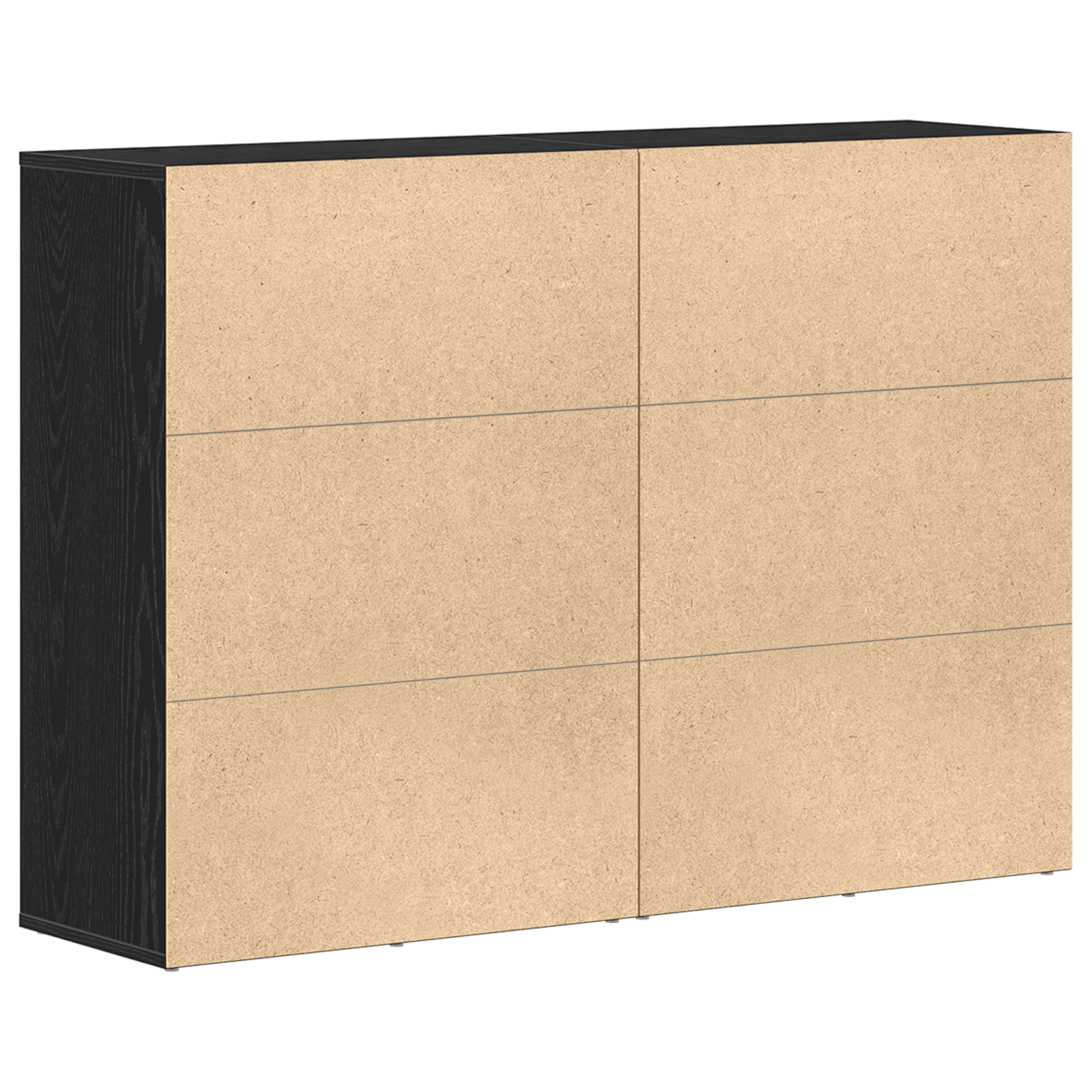 Bufete 2 buc Negru Stejar 60x31x84 cm Lemn Ingineresc — imaginea 8