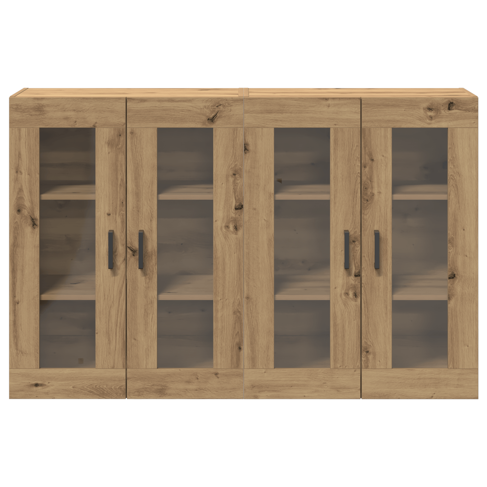 Dulapuri Montate pe Perete 2 buc Artisan Stejar 69,5x34x90 cm Lemn Prelucrat — imaginea 6