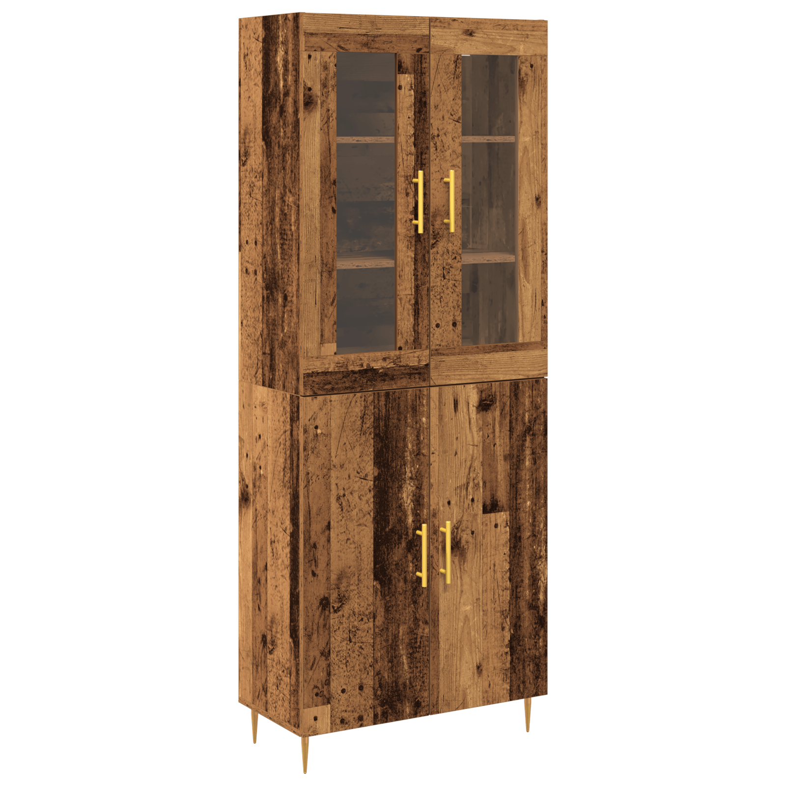 Highboard Lemn vechi 69.5x34x180 cm Lemn inginerizat — imaginea 2