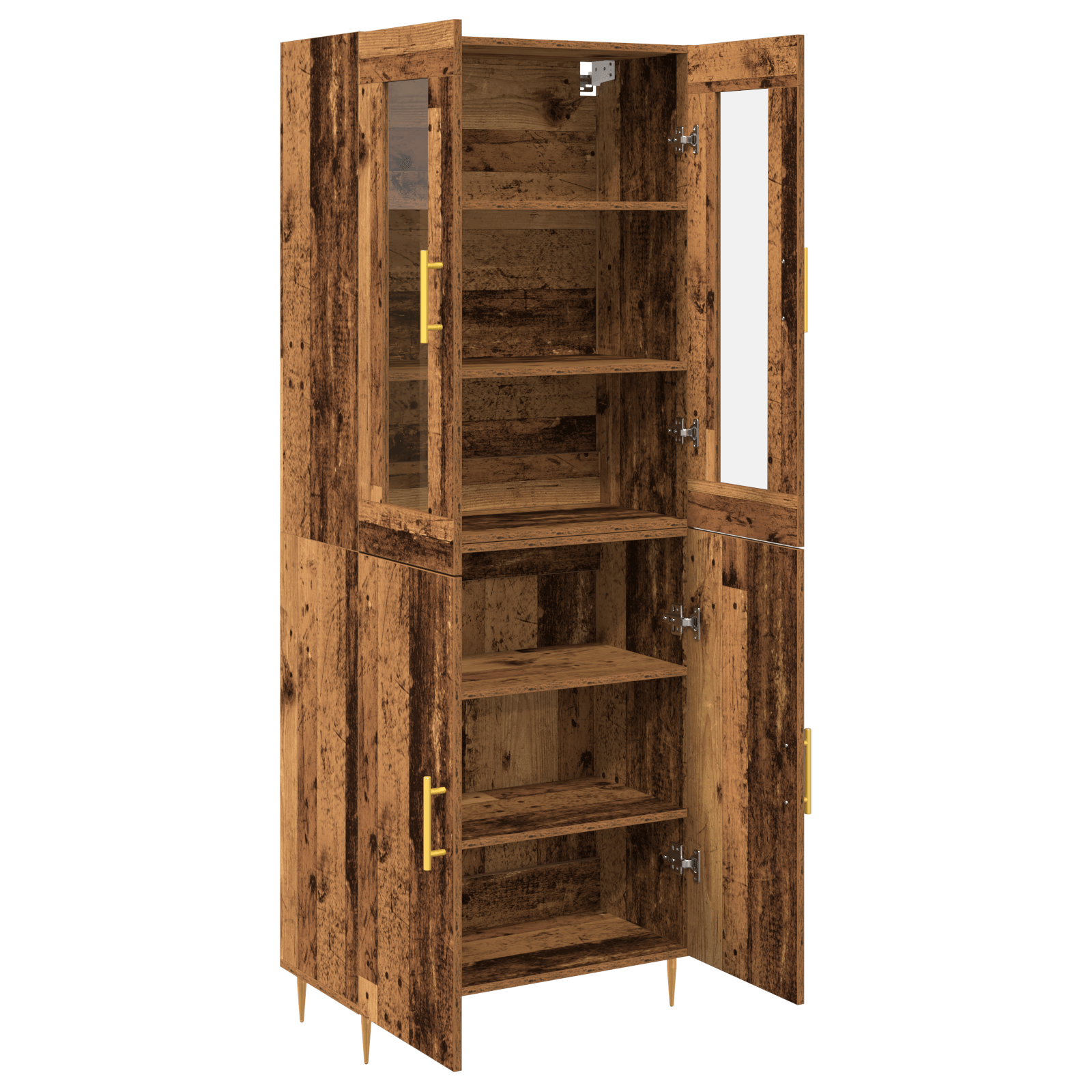 Highboard Lemn vechi 69.5x34x180 cm Lemn inginerizat — imaginea 5
