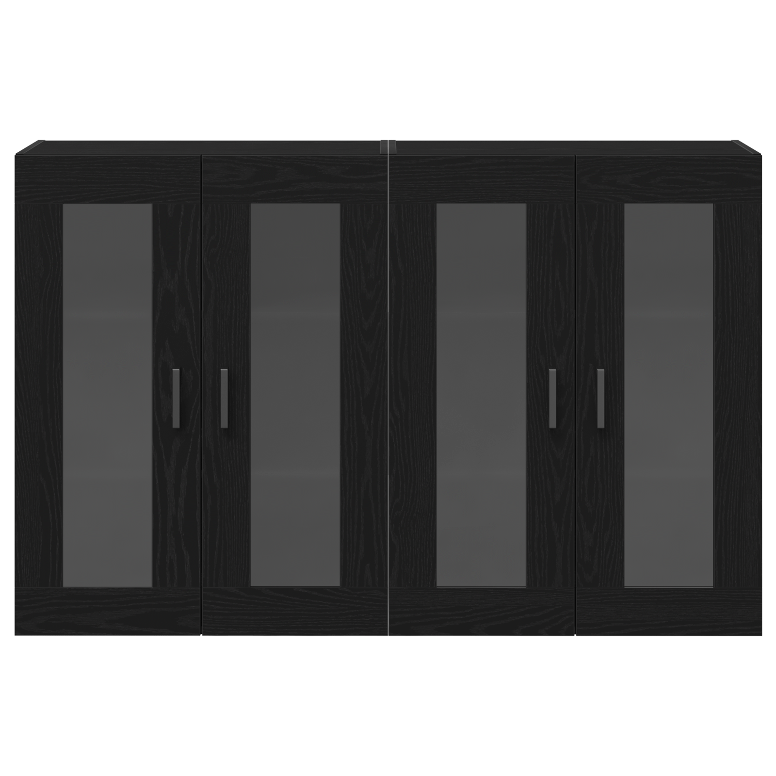 Mobilier de perete 2 buc Negru Stejar 69,5x34x90 cm Lemn prelucrat — imaginea 6