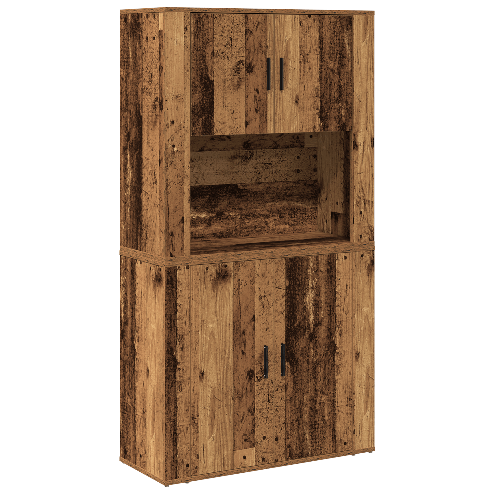 Highboard din lemn vechi 80x33x150 cm din lemn compus — imaginea 2