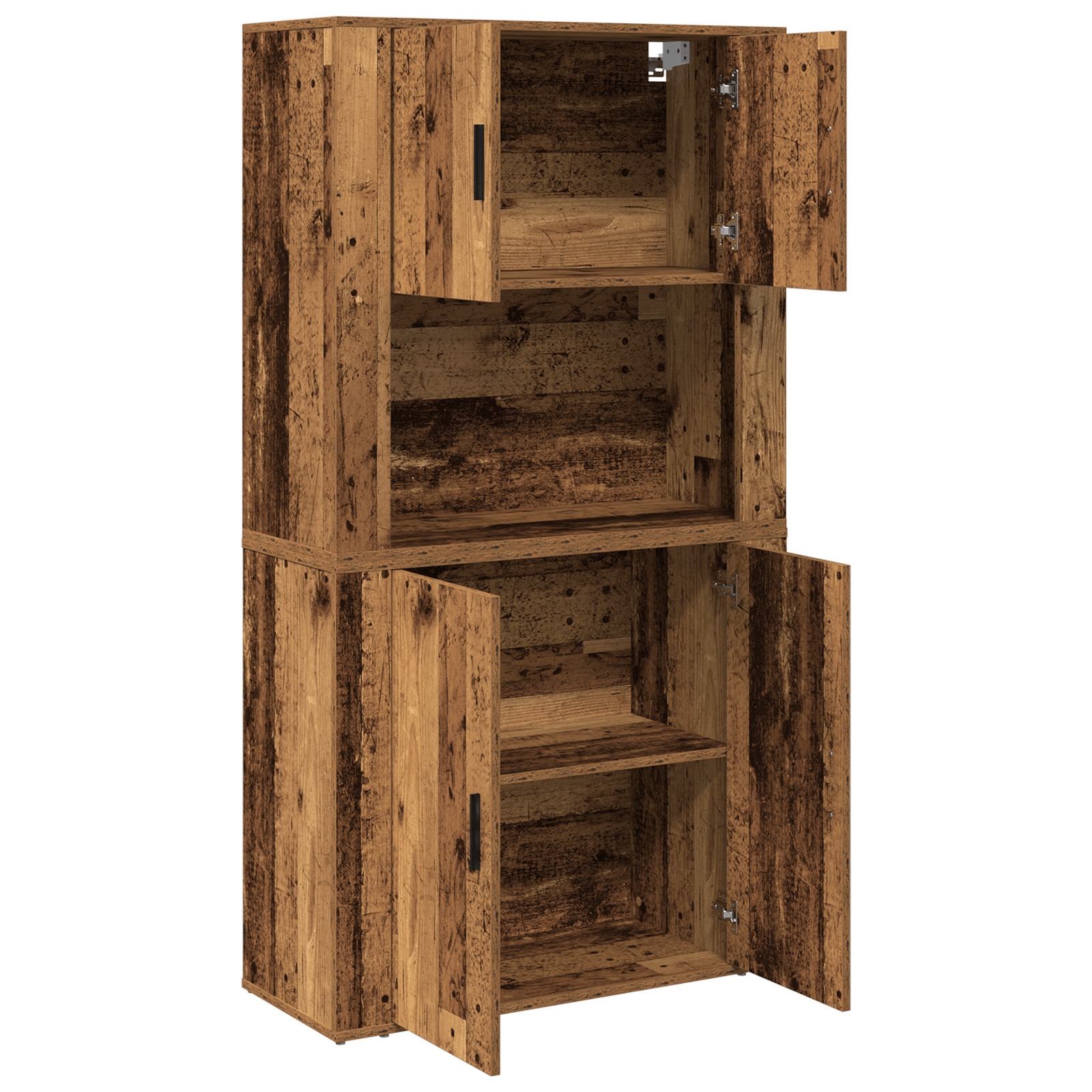 Highboard din lemn vechi 80x33x150 cm din lemn compus — imaginea 5