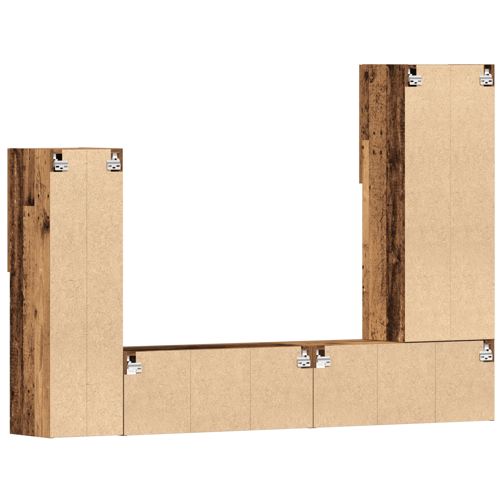 Dulap TV cu lumini LED Lemn erodat 40.5x30x102 cm — imaginea 13