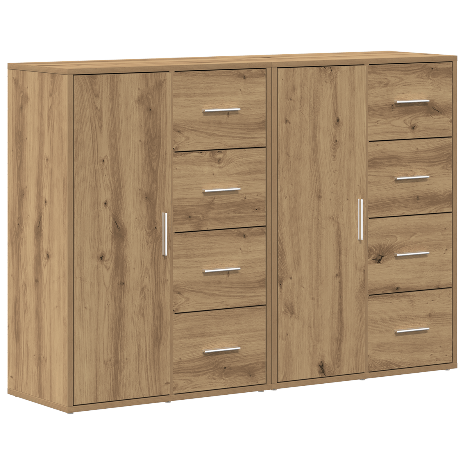 Bufete 2 buc Artisan Stejar 60x31x84 cm Lemn Prelucrat — imaginea 2