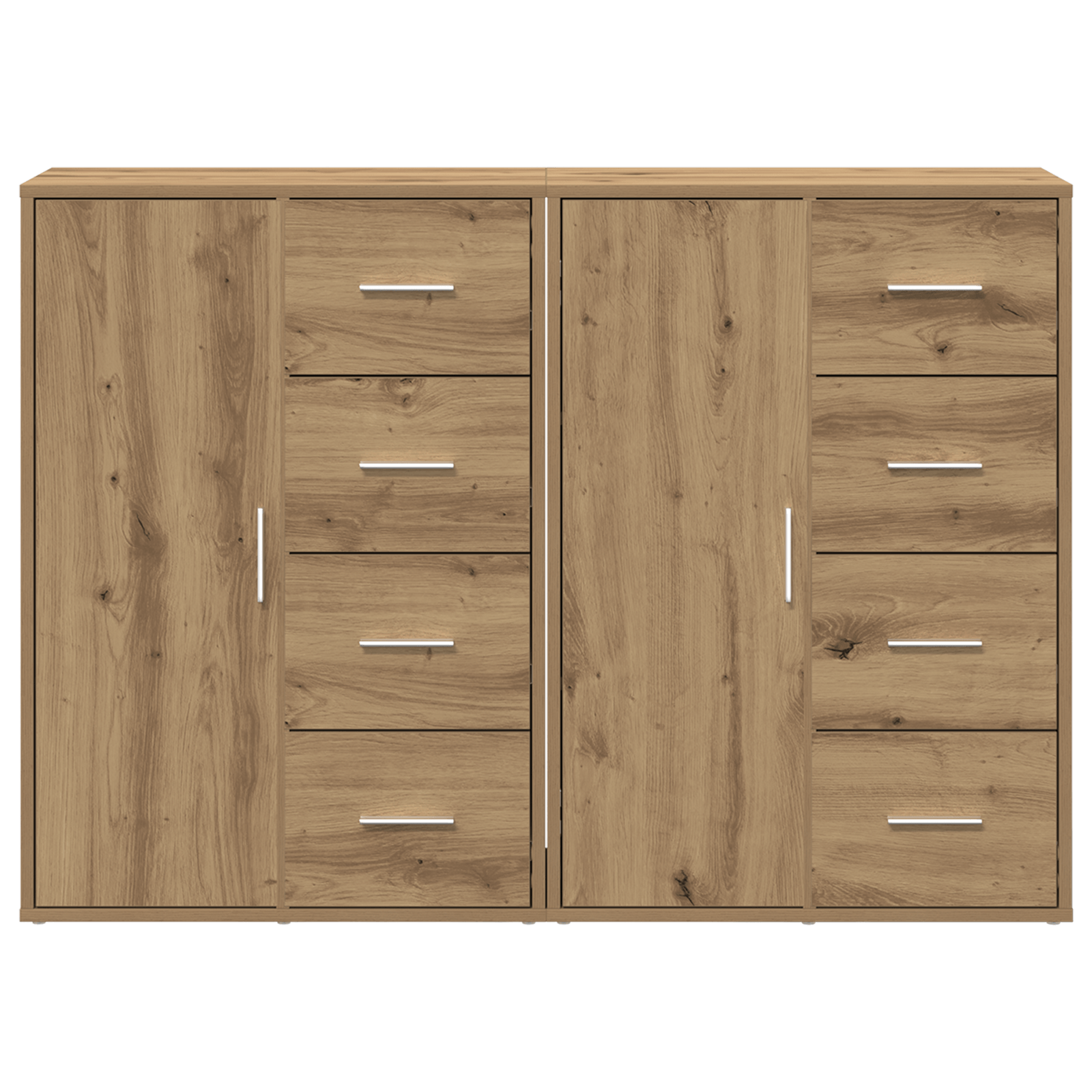 Bufete 2 buc Artisan Stejar 60x31x84 cm Lemn Prelucrat — imaginea 6