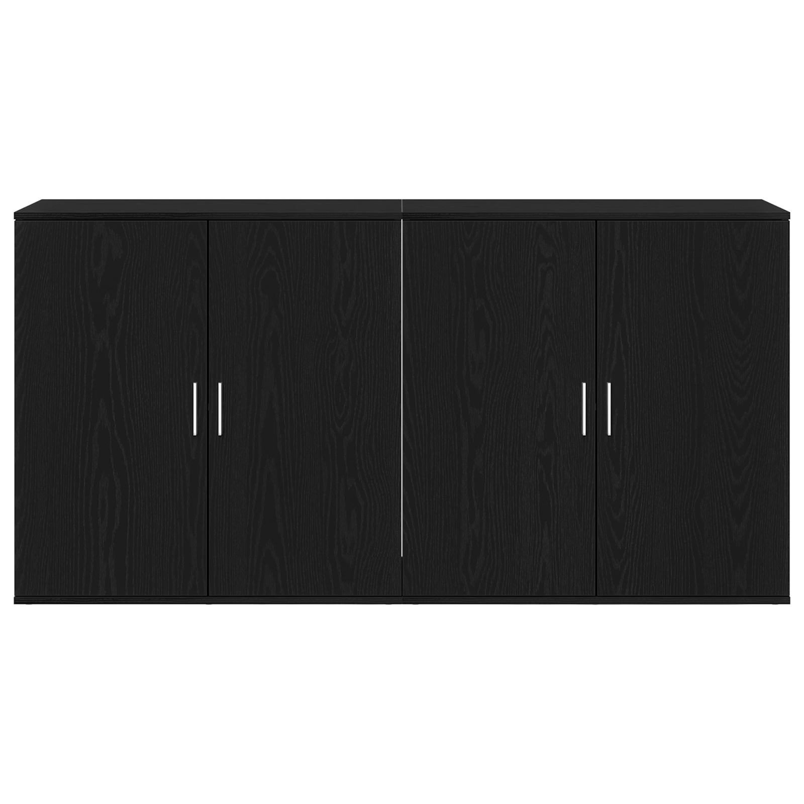 Bufete 2 buc Negru Stejar 79x38x80 cm Lemn prelucrat — imaginea 6