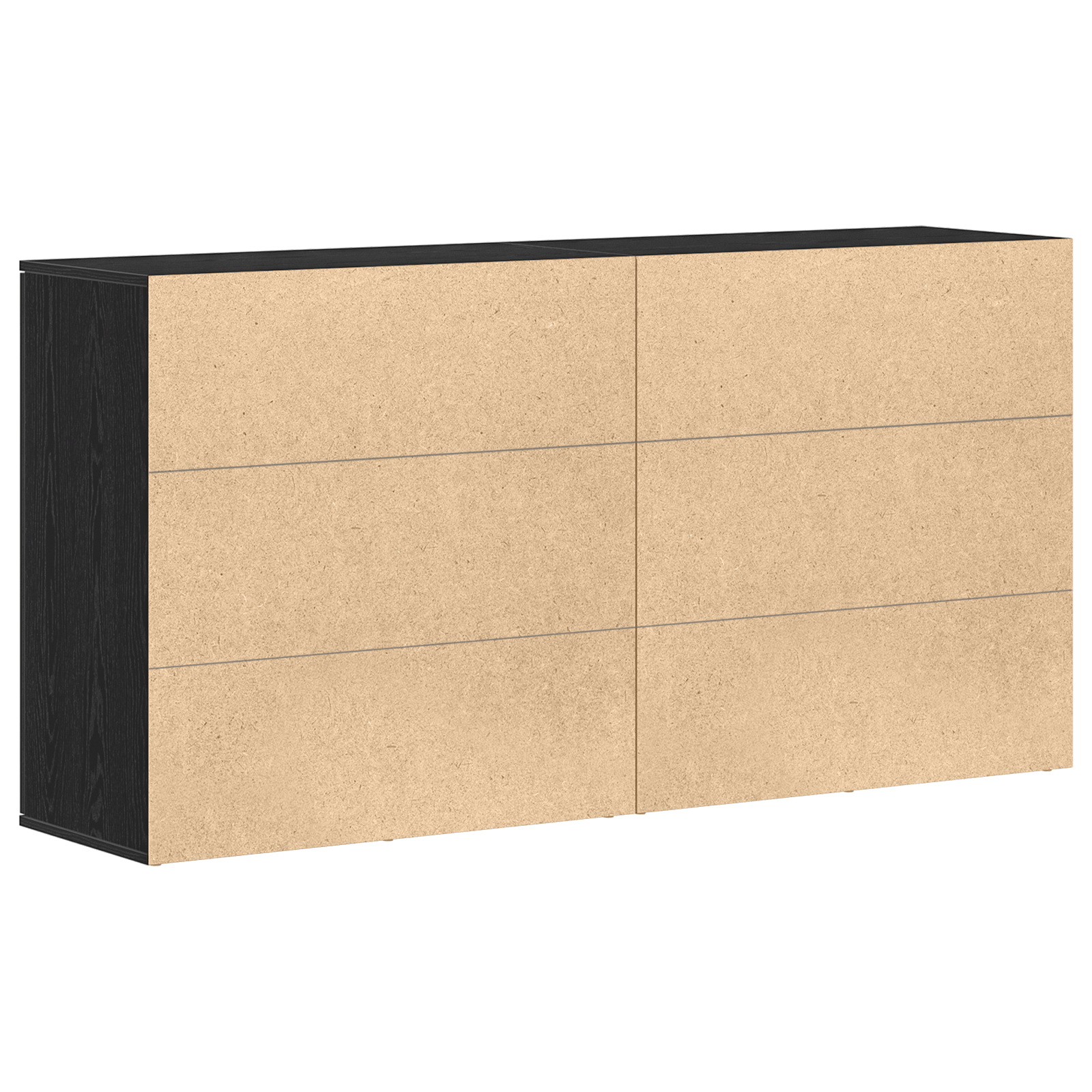 Bufete 2 buc Negru Stejar 79x38x80 cm Lemn prelucrat — imaginea 8