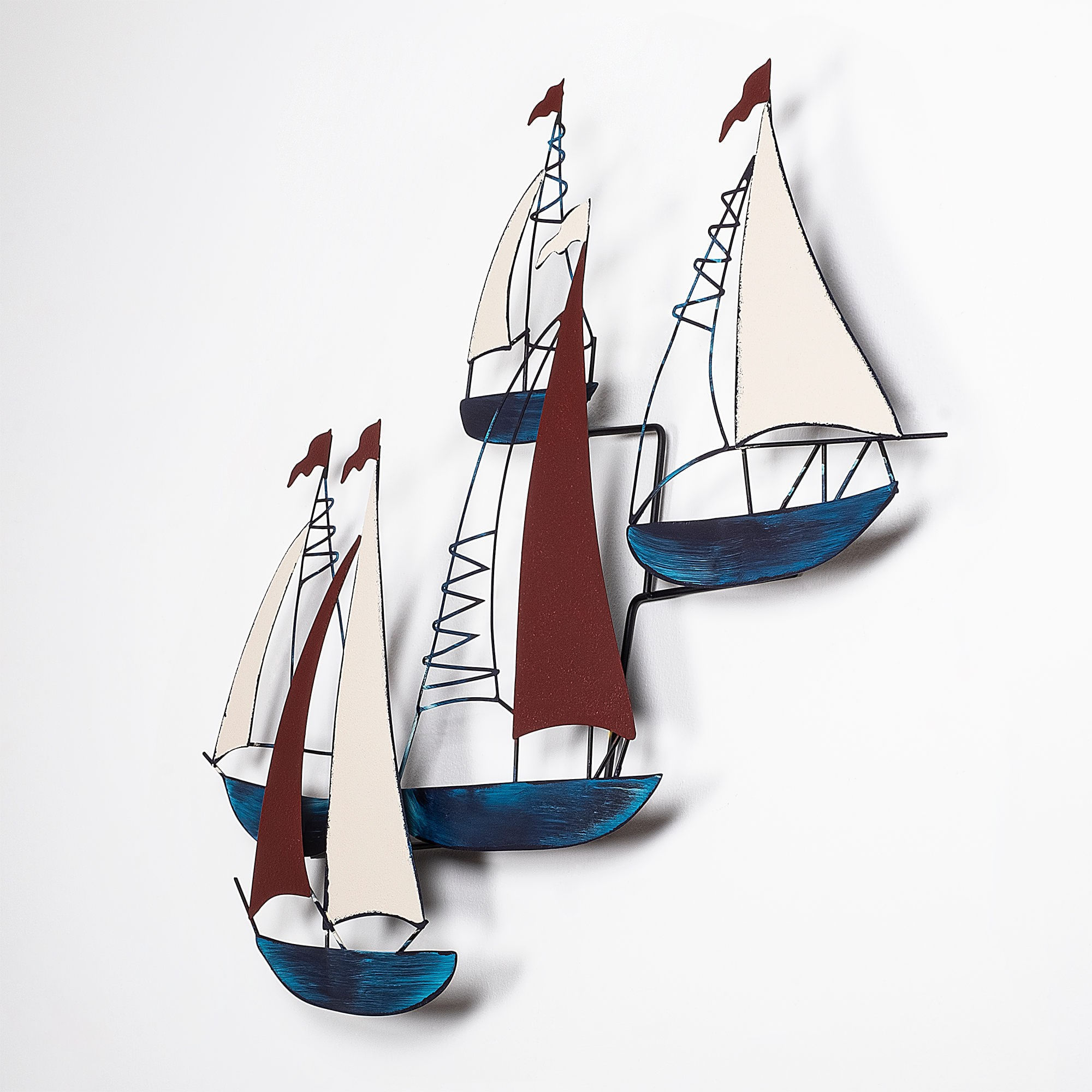 Accesoriu decorativ de perete, Wallxpert, metal, multicolor, 88x73 cm