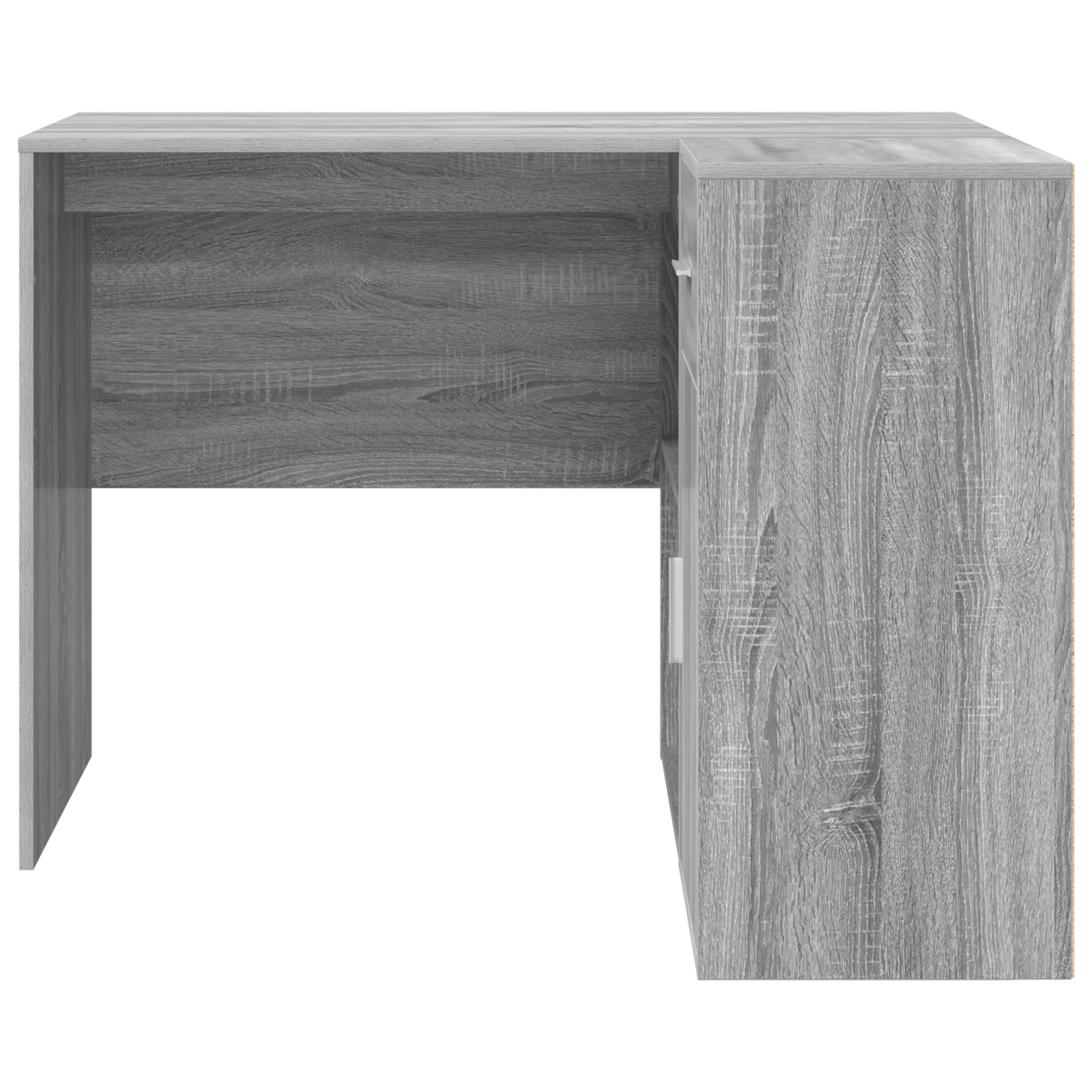 Birou de colt Gri Sonoma 102x88x75 cm — imaginea 7