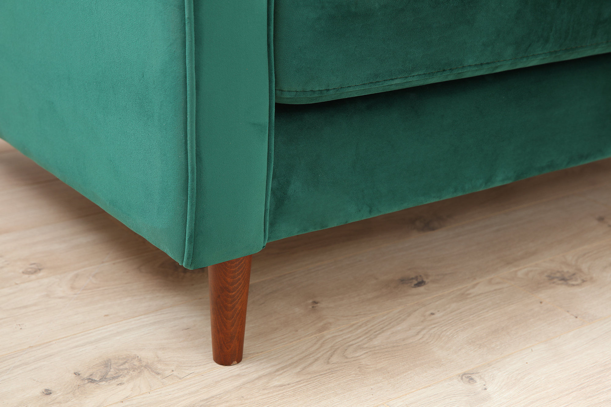 Canapea 3 locuri, Atelier Del Sofa, lemn de fag si pal, verde, 215x90x70 cm — imaginea 6