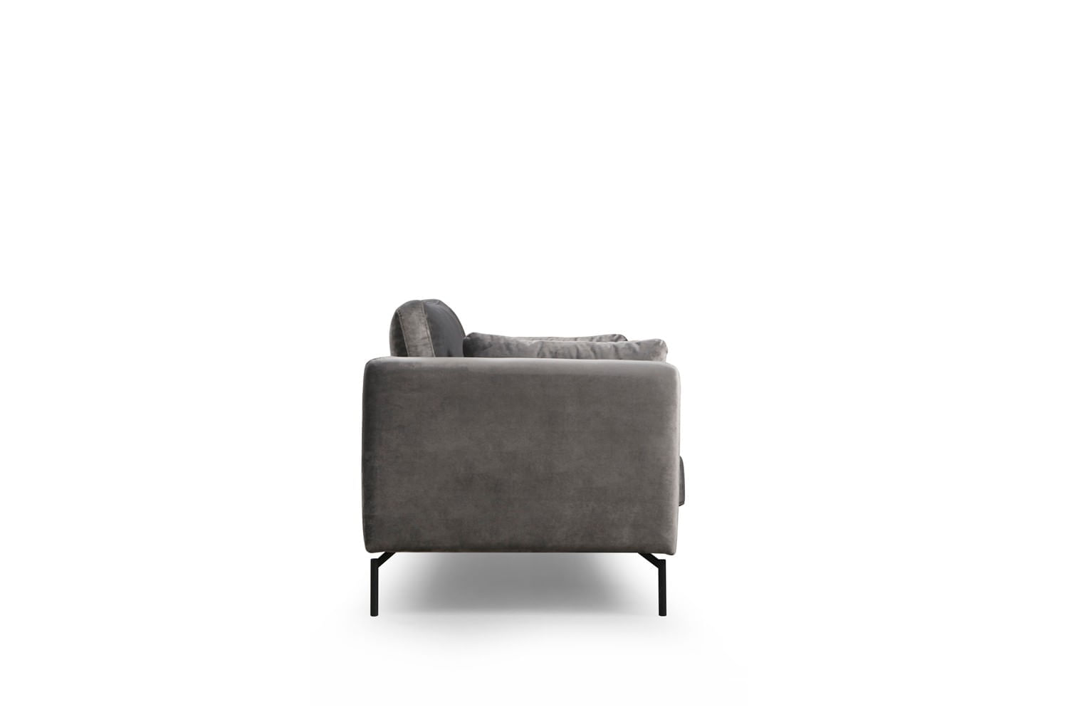 Canapea 2 locuri, Hanah Home, lemn fag, gri, 177x87x90 cm — imaginea 2