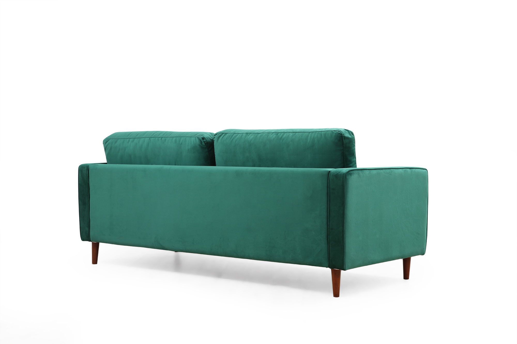 Canapea 3 locuri, Atelier Del Sofa, lemn de fag si pal, verde, 215x90x70 cm — imaginea 9