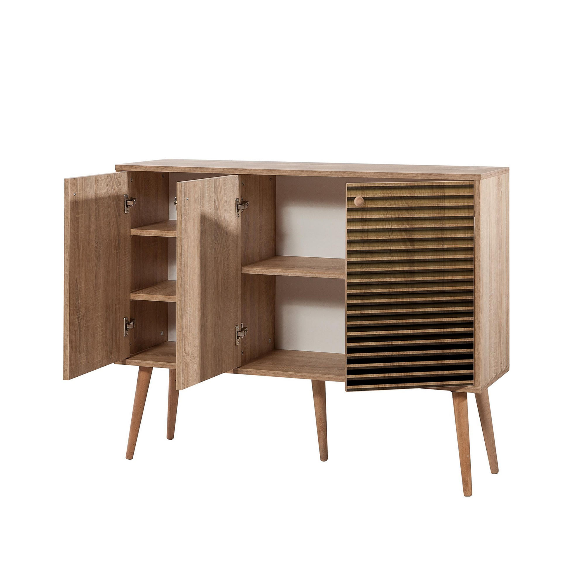 Consola, Hanah Home, pal melaminat, stejar sonoma, 120x36x90 cm, 863SPH3419 — imaginea 2