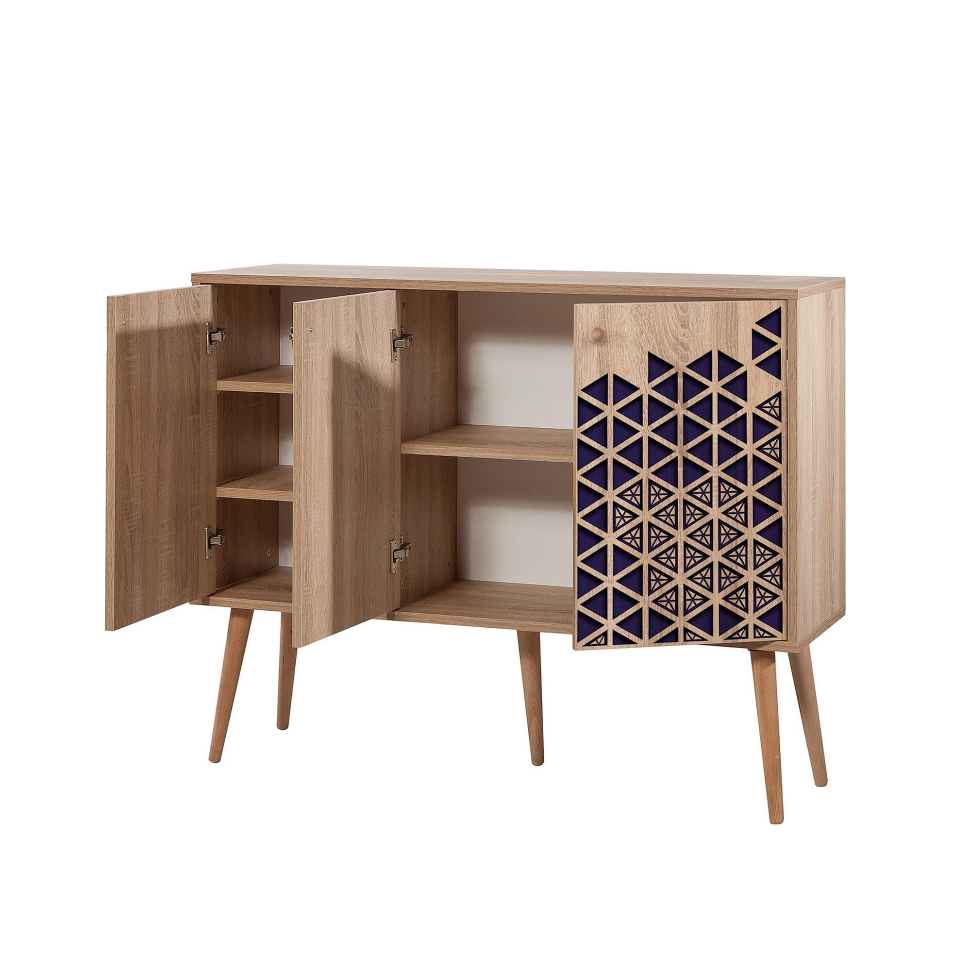 Consola, Hanah Home, pal melaminat, stejar sonoma, 120x36x90 cm, 863SPH3418 — imaginea 7