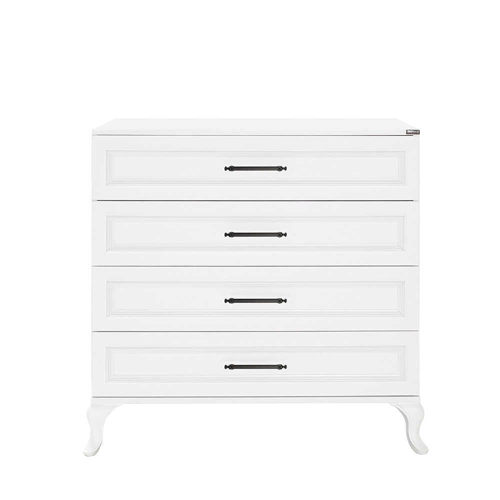 Comoda, Hanah Home, pal melaminat, alb, 90x45x89 cm — imaginea 2