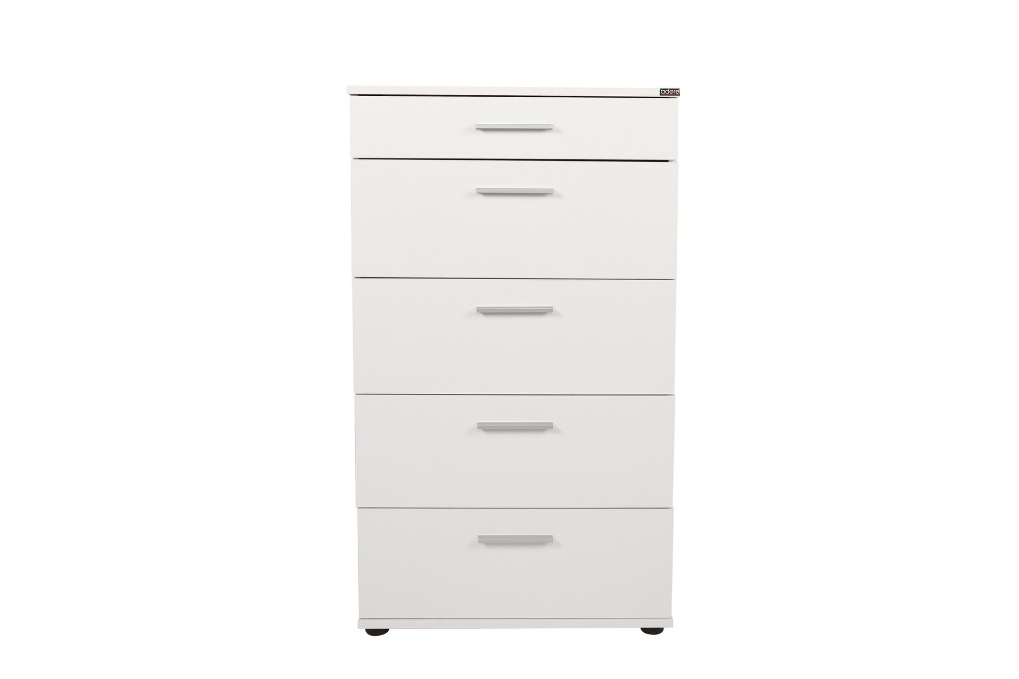 Comoda, Hanah Home, pal melaminat, alb, 60x44x108 cm — imaginea 2