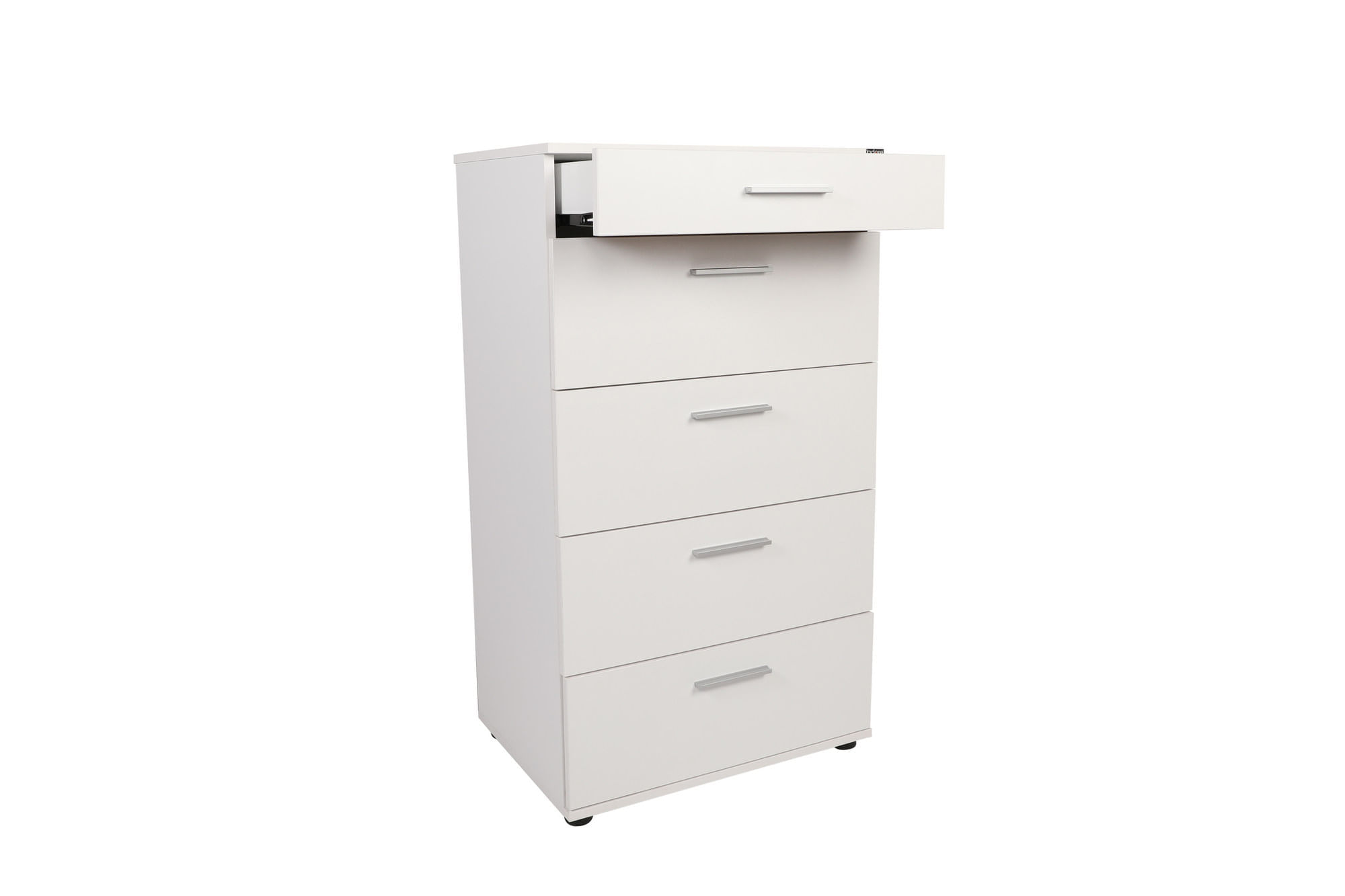 Comoda, Hanah Home, pal melaminat, alb, 60x44x108 cm — imaginea 3