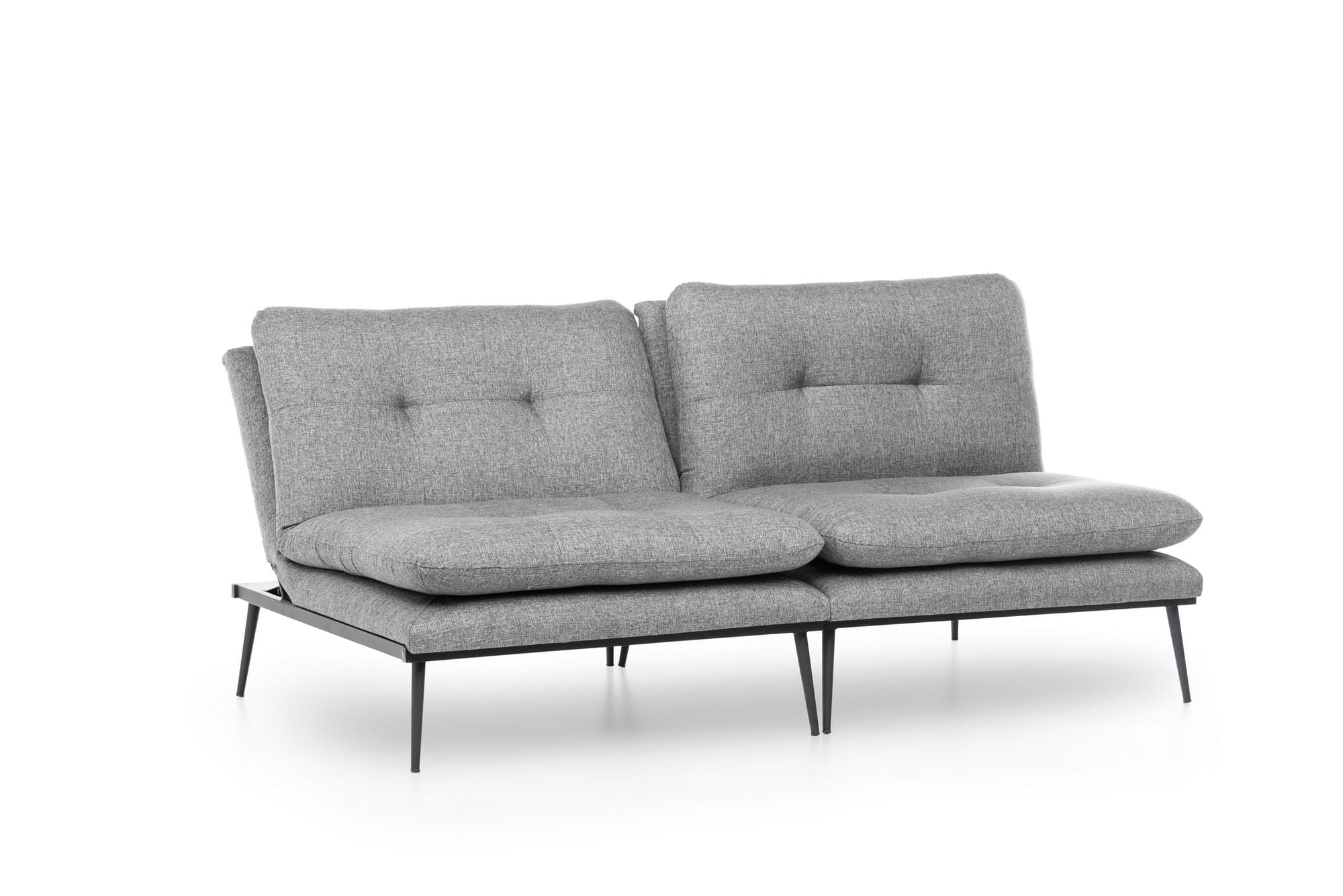 Canapea extensibila, Atelier Del Sofa, metal, gri, 180x95x95 cm — imaginea 2