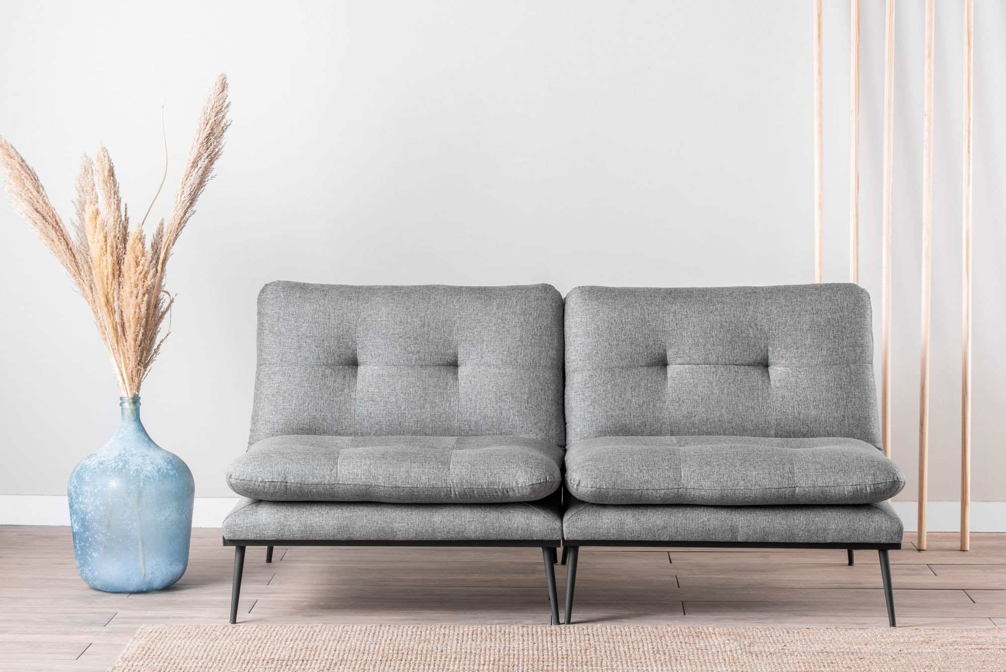 Canapea extensibila, Atelier Del Sofa, metal, gri, 180x95x95 cm — imaginea 3
