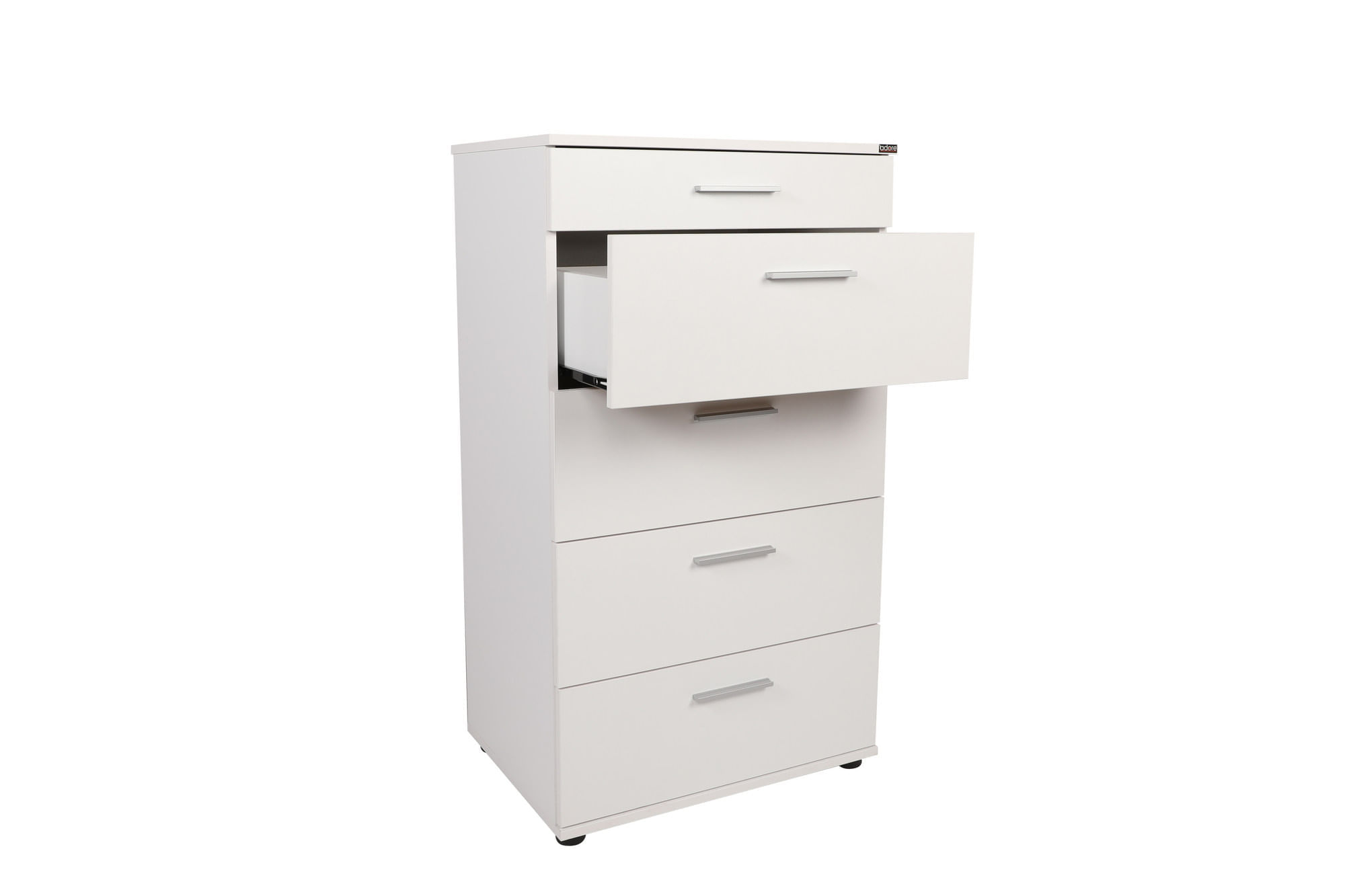 Comoda, Hanah Home, pal melaminat, alb, 60x44x108 cm — imaginea 5